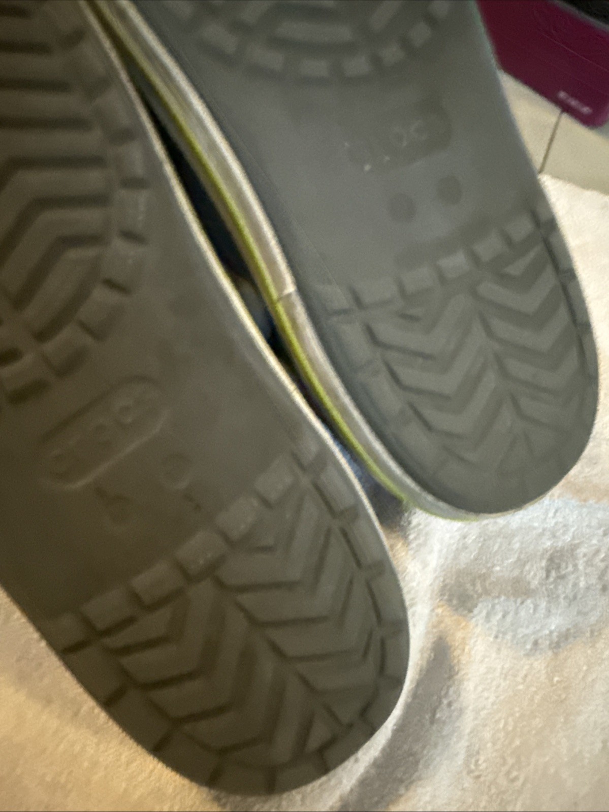 Crocs Bayaband Clog Slate Gray & Lime Punch Unisex M 11 W 13