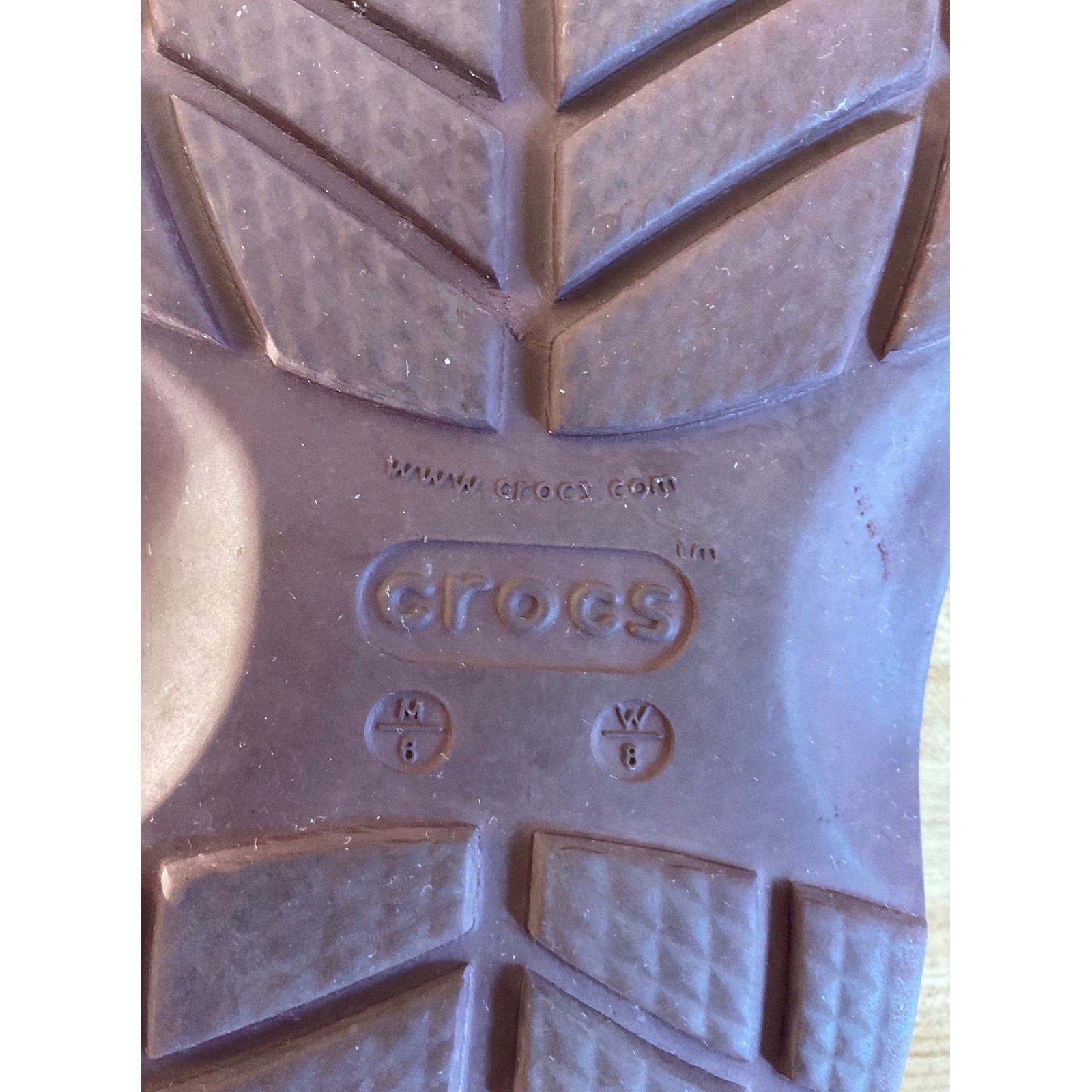 Adult Crocs Fleece Lined Clogs Gorpcore Cabin Cozy Loungewear Maroon W8 M6