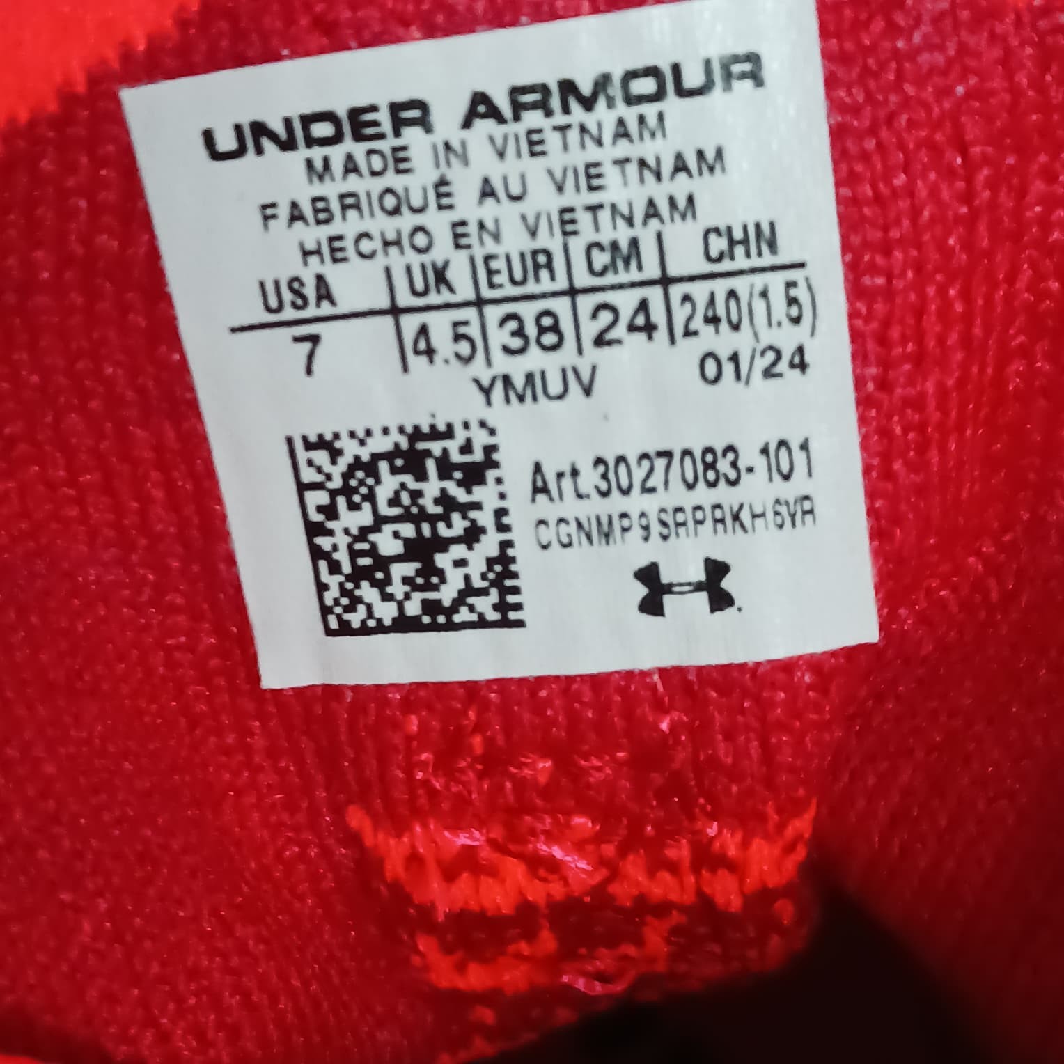 Under Armour Flow Highlight Ace Women’s Volleyball Shoes Hot Pink white Size 7