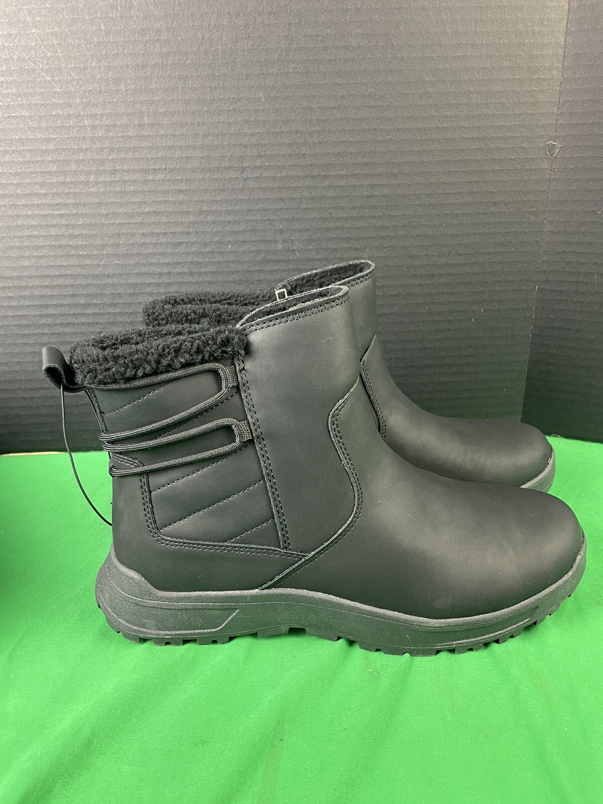Eddie Bauer Ladies Warm Lined Cushioned Footbed Siren Winter Boot Black Size 7