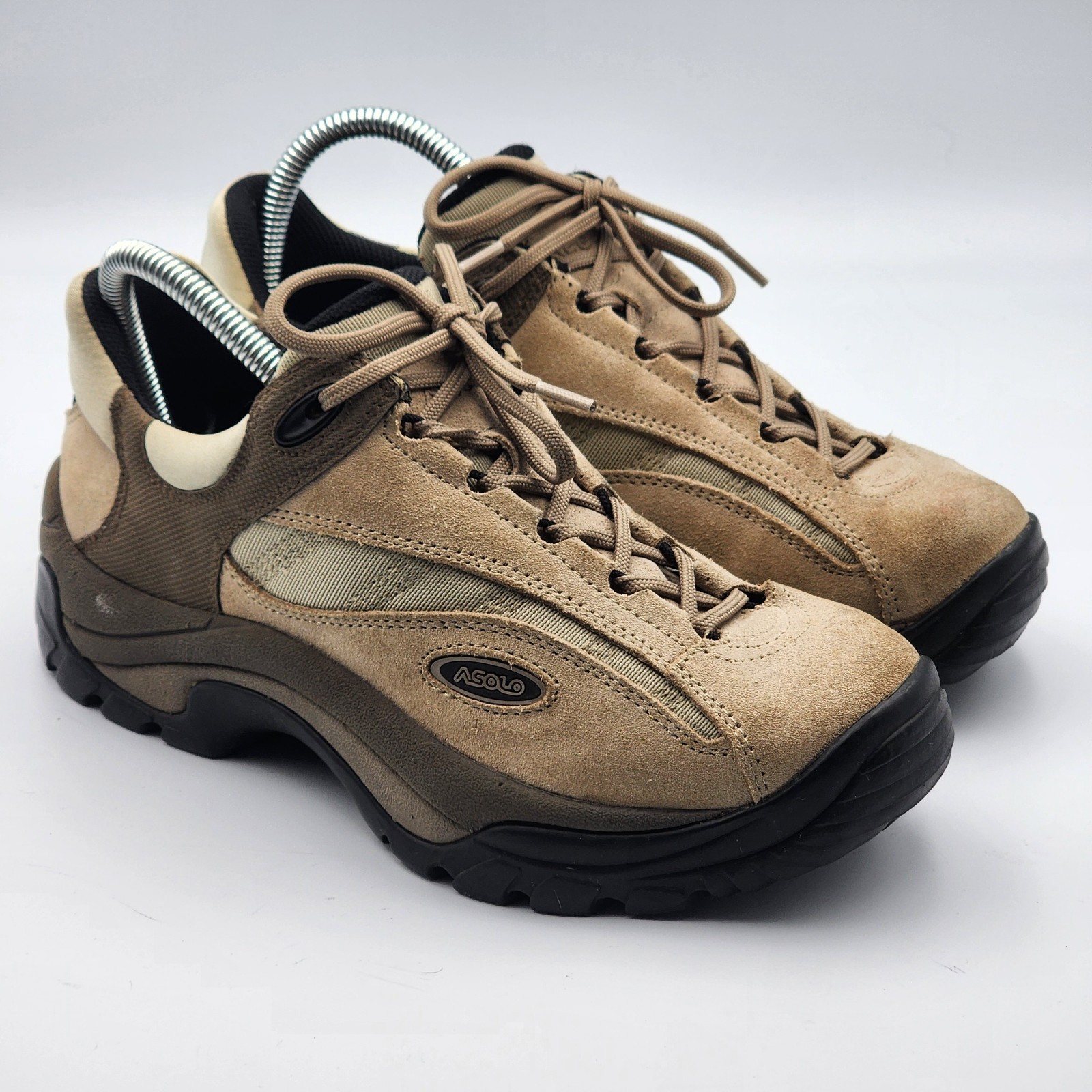 Asolo Tan Suede Low Hiking Trail Shoes Women’s US 7 EU 38 2/3