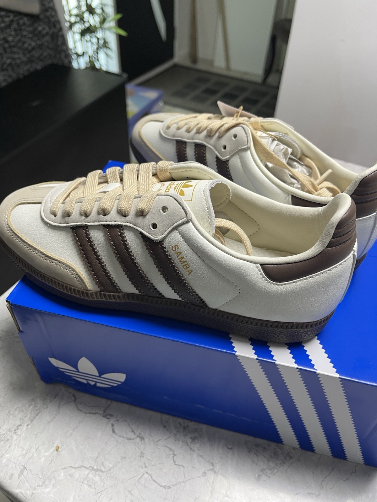 Adidas Originals Samba OG W Womens Size 6 JR8842 OWhite Athletic Shoes Sneakers