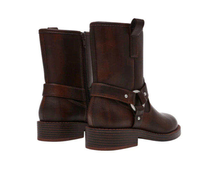 N.W.T DV by Dolce Vita Women’s Brown Moto Mid-Calf Boots W/Zip Closure Size 9