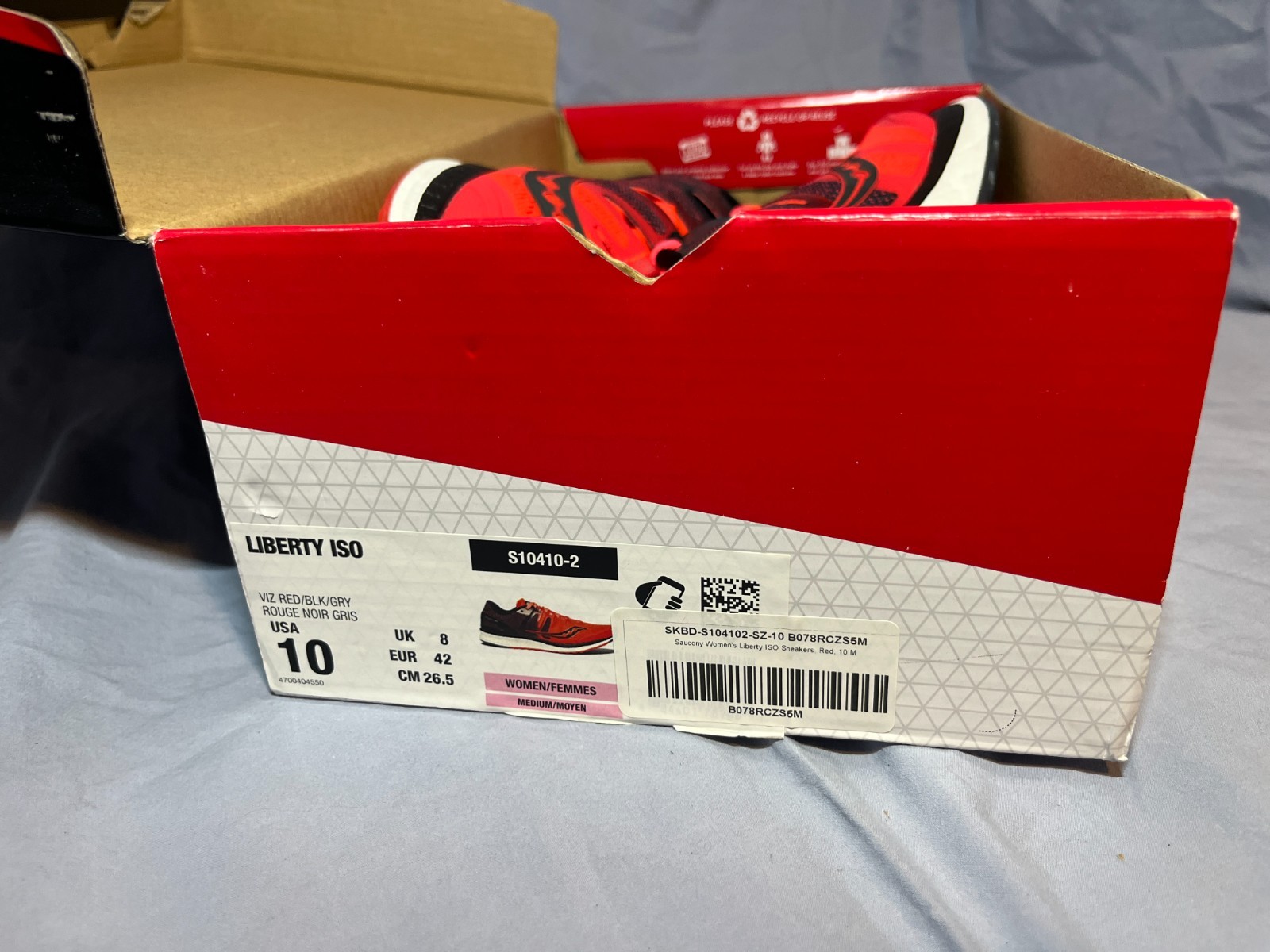 SIZE 10 US Saucony Women’s Running Shoes Liberty ISO Everun Lace Up S10410-2