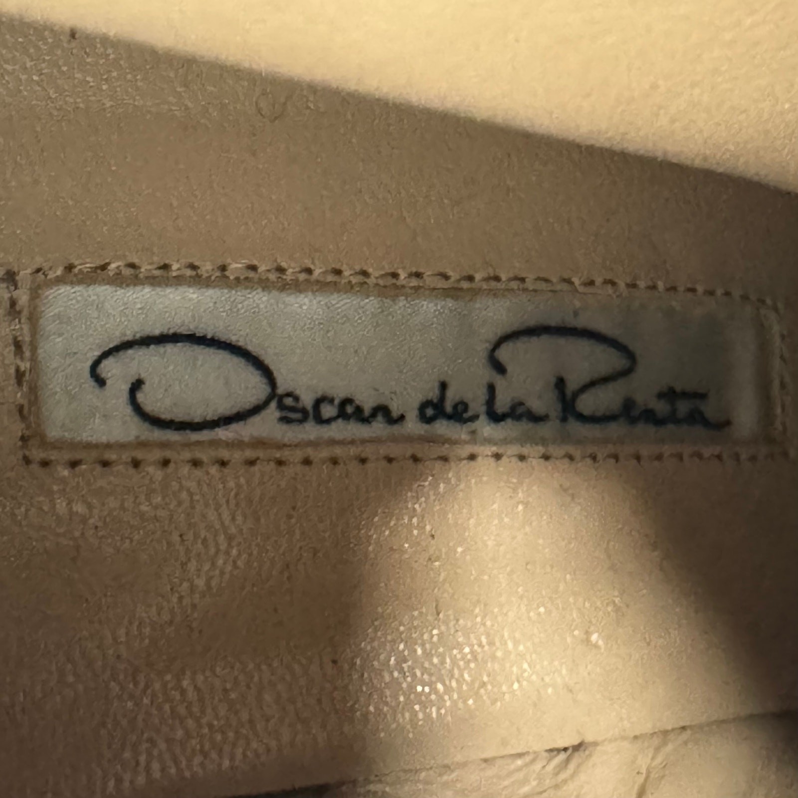 Oscar de la Renta Blue Suede Leather Heeled Ankle Booties Size 36.5/6 Italy