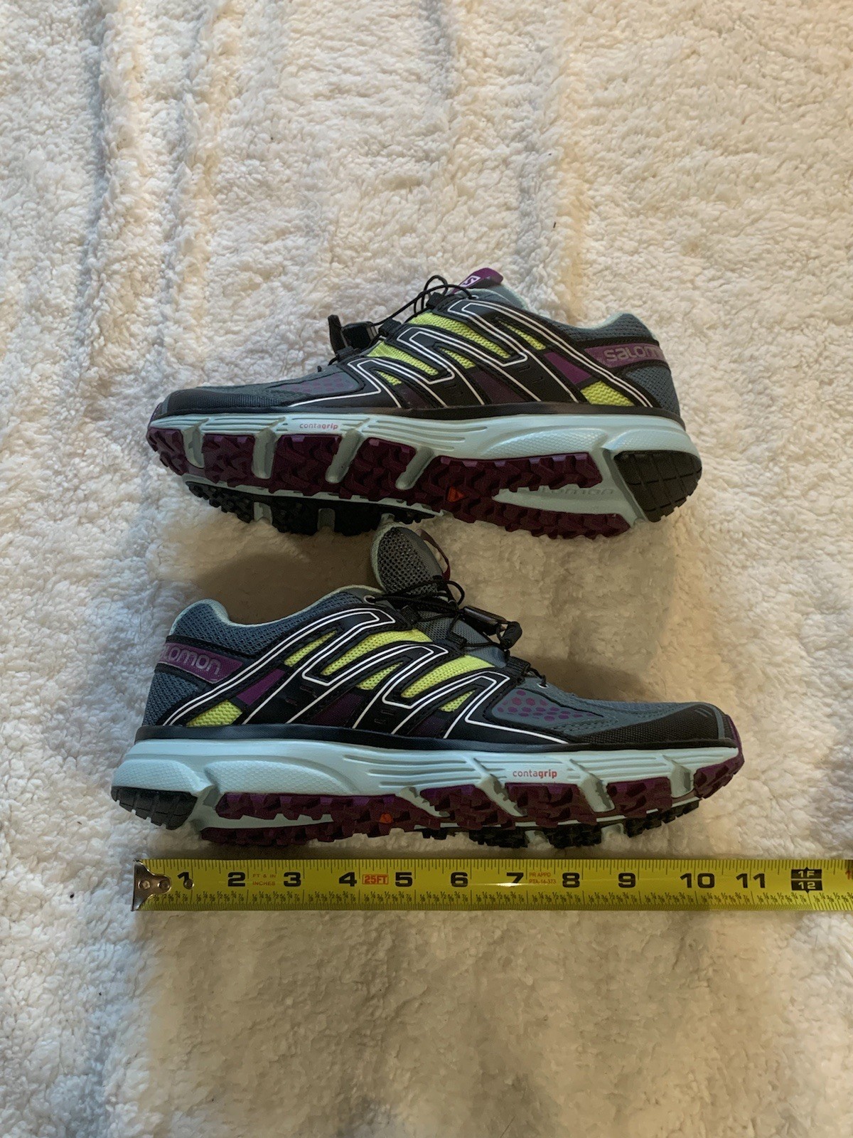 Salomon X-Mission 3 Shoes Women’s 8 Blue Trail Running Sneakers Hiking