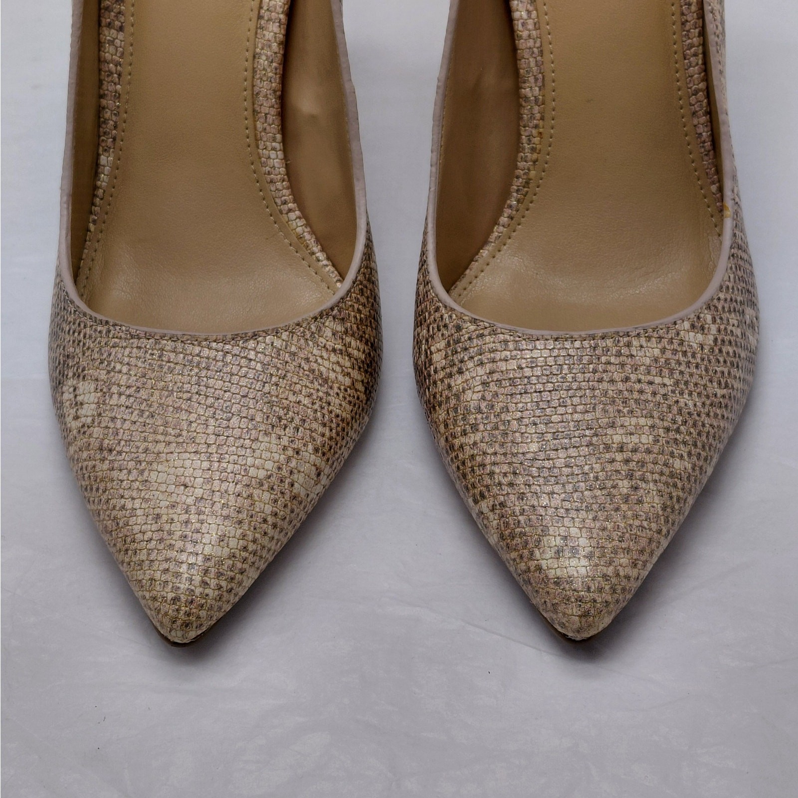 Michael Kors Womens Heels Size 6M Snakeskin Wedding Cocktail Party Evening Pumps