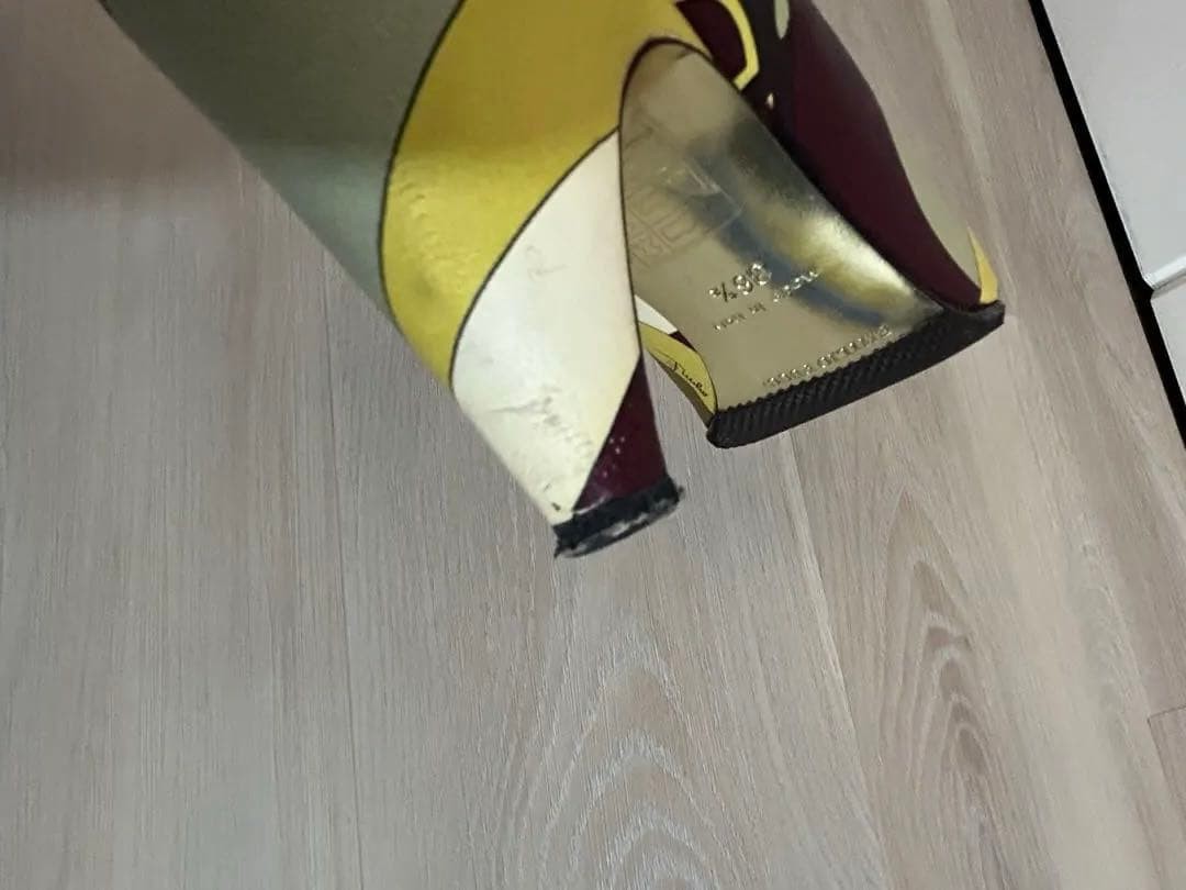Emilio Pucci Heeled Pumps Multicolor Pointed Toe Size 36.5 Women’s From Japan