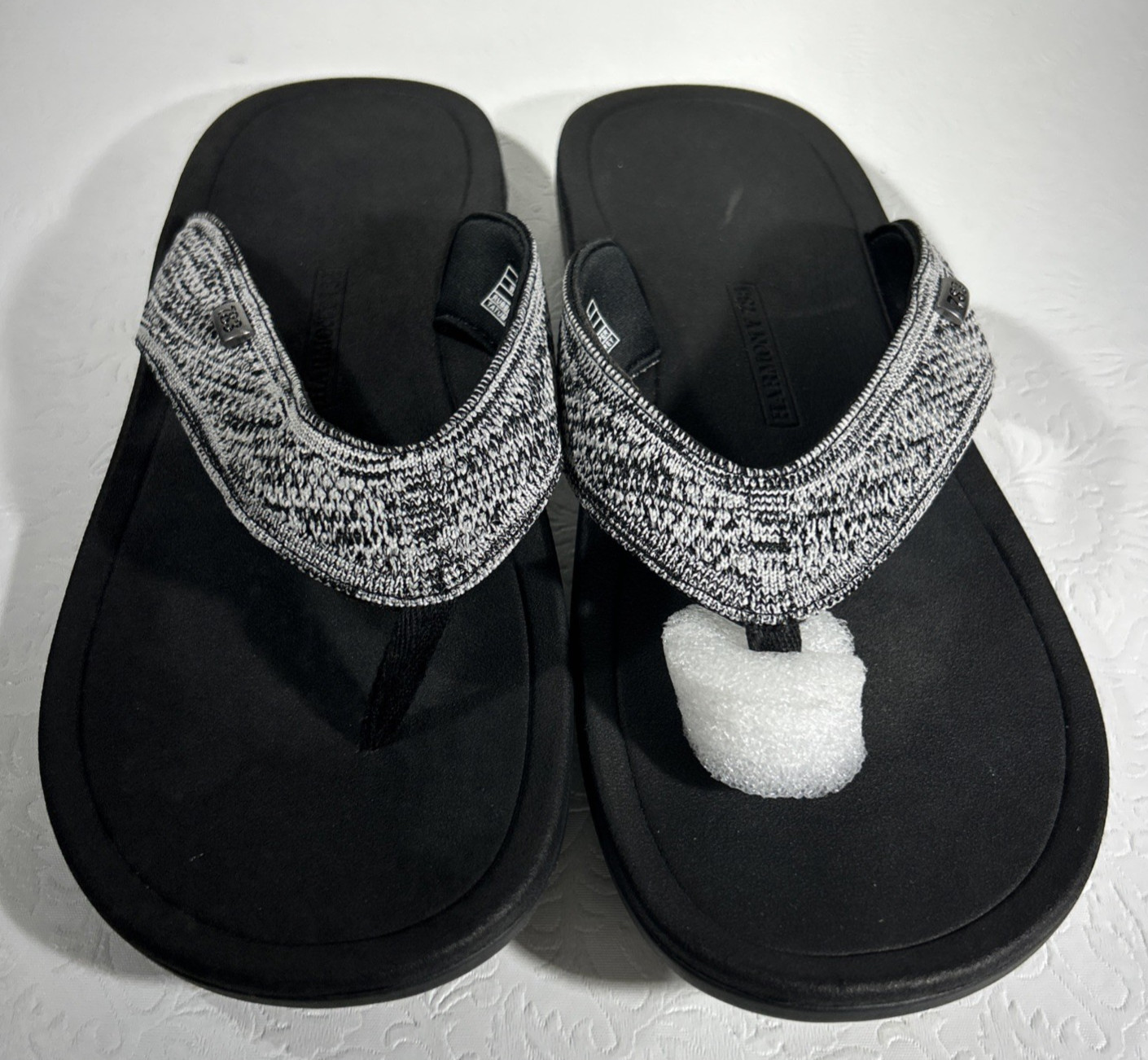 Harmony 783 Flip Glops Tatum Sandal • Heather Grey Knit Arch Support W11/ M9