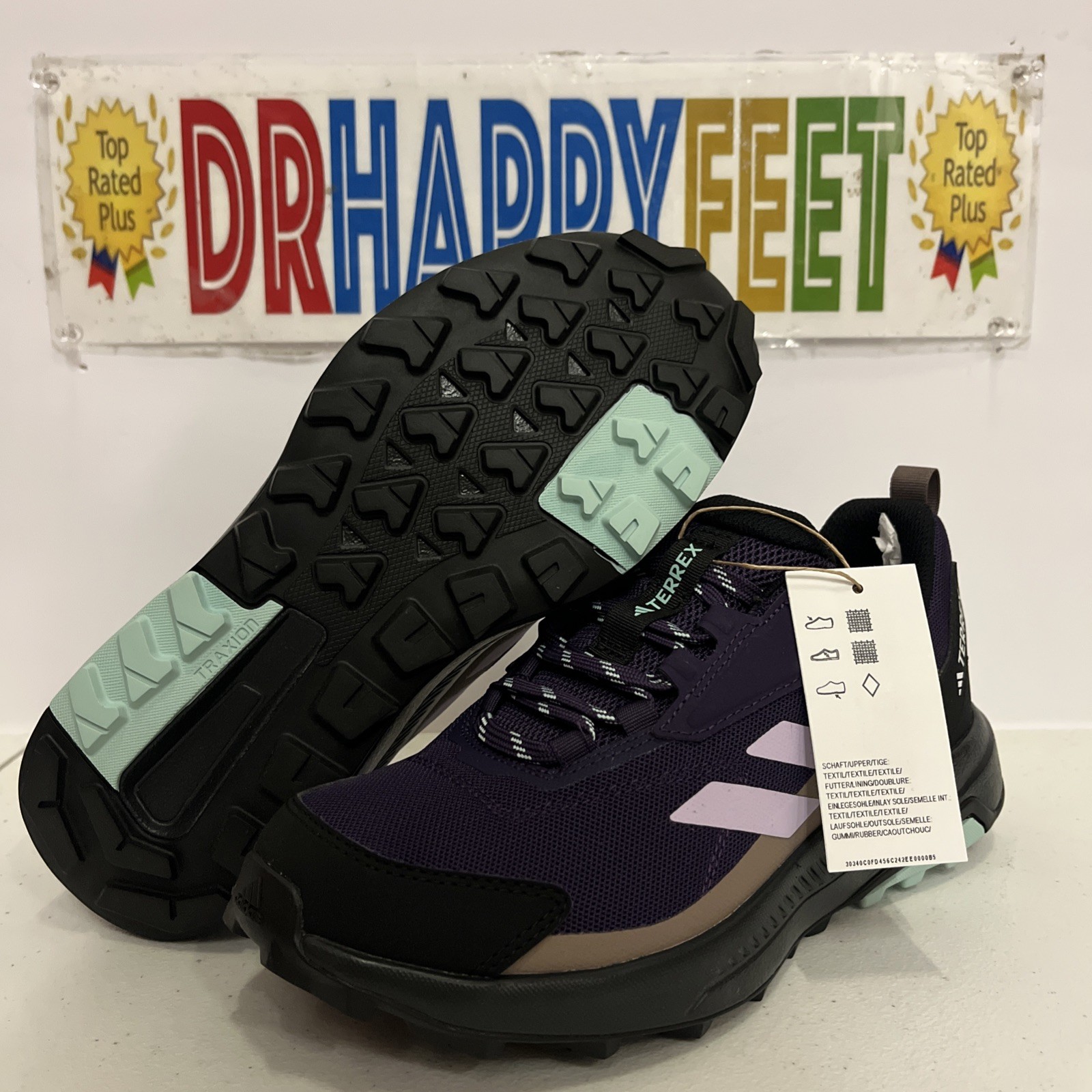 Adidas Terrex Anylander Women’s Hiking Shoes Size 7 Purple JQ9956 New
