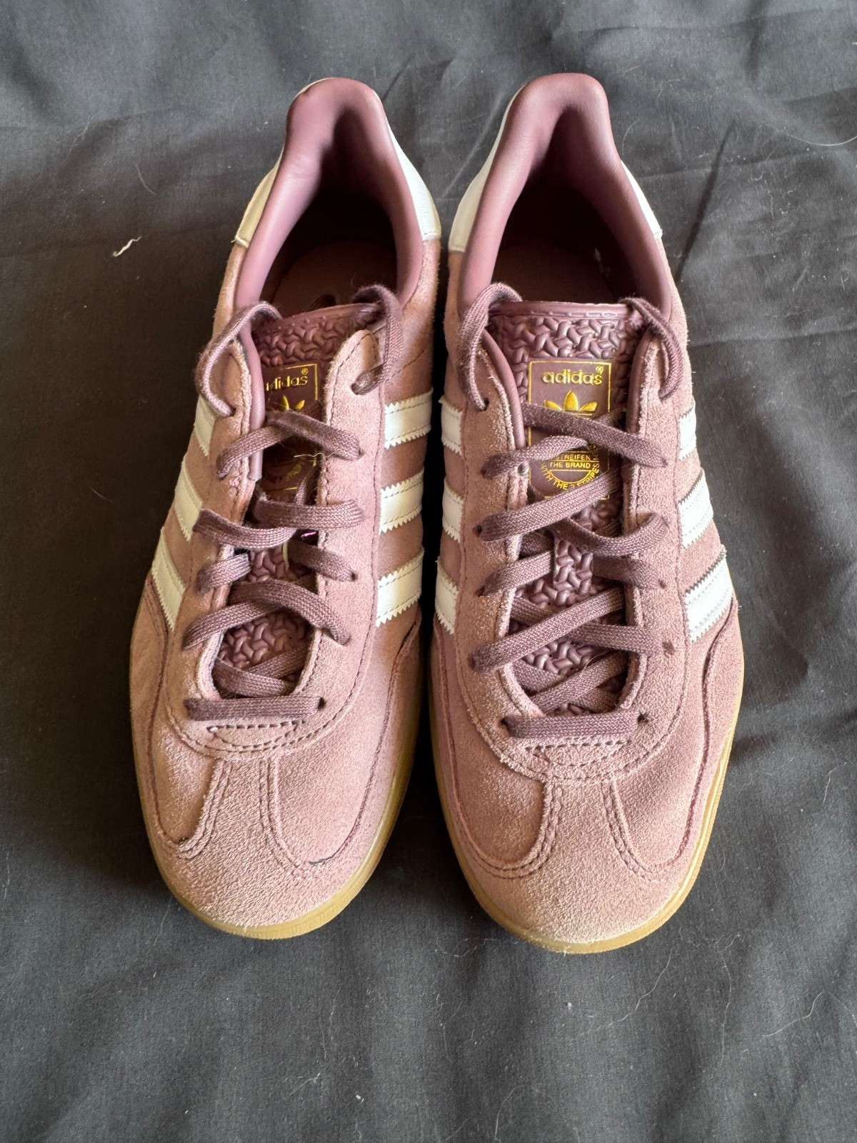 Adidas Gazelle Indoor Shadow Fig Gum Women’s US Size 7 – Pre-Owned Good Conditio