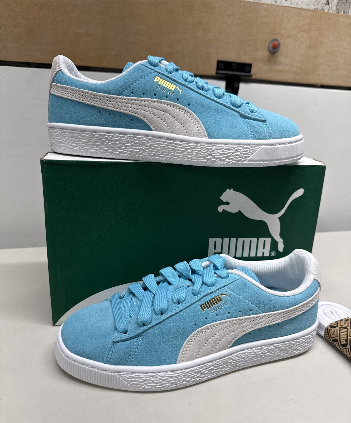 Puma Suede Classic XXI Maersk 388728-01 Bluefish/White Sz US Men’s 6 Women’s 7.5