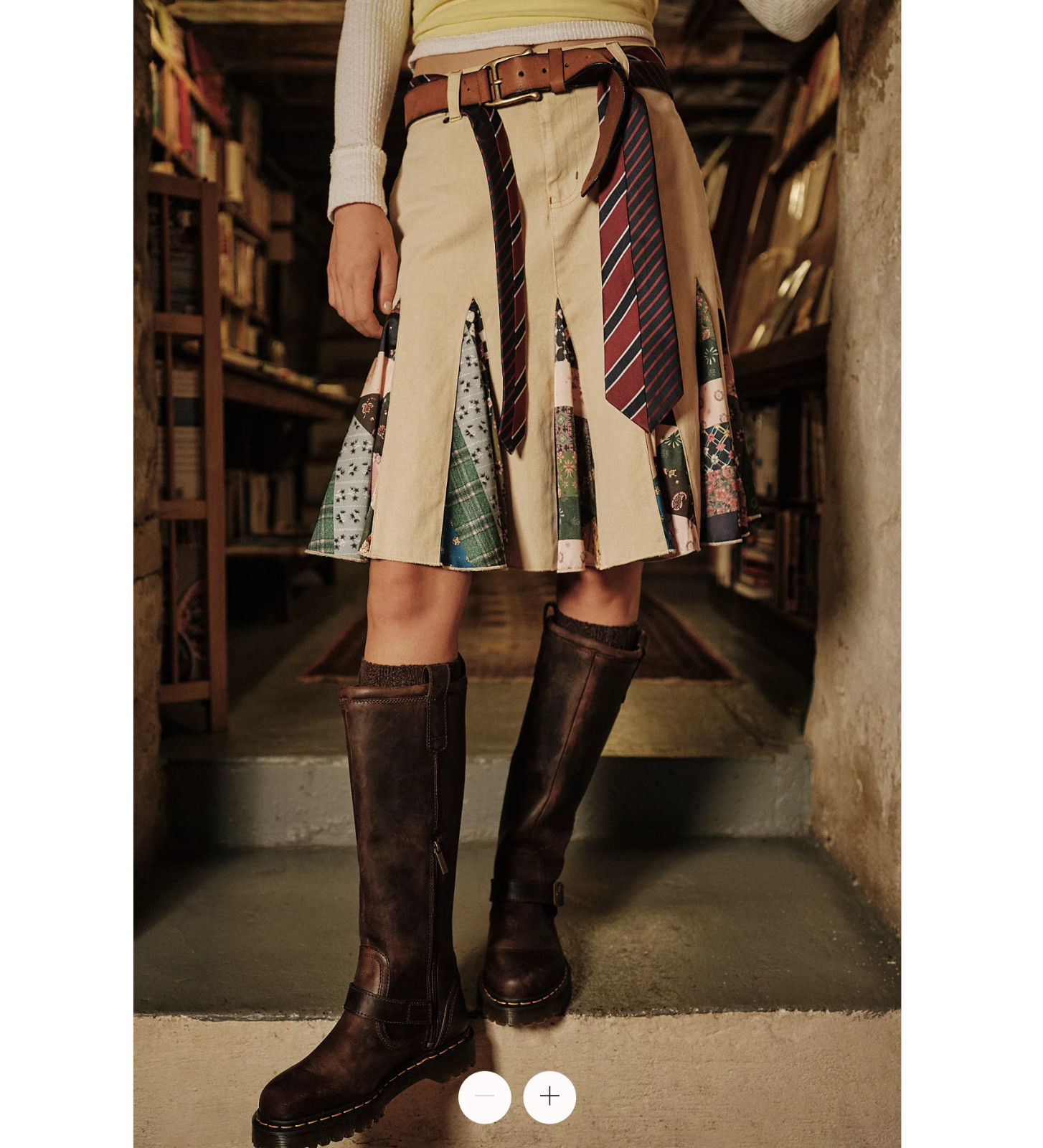 DR. MARTENS ANISTONE KNEE HIGH Orleans Leather Biker Boot MSRP$290 Punk&Timeless