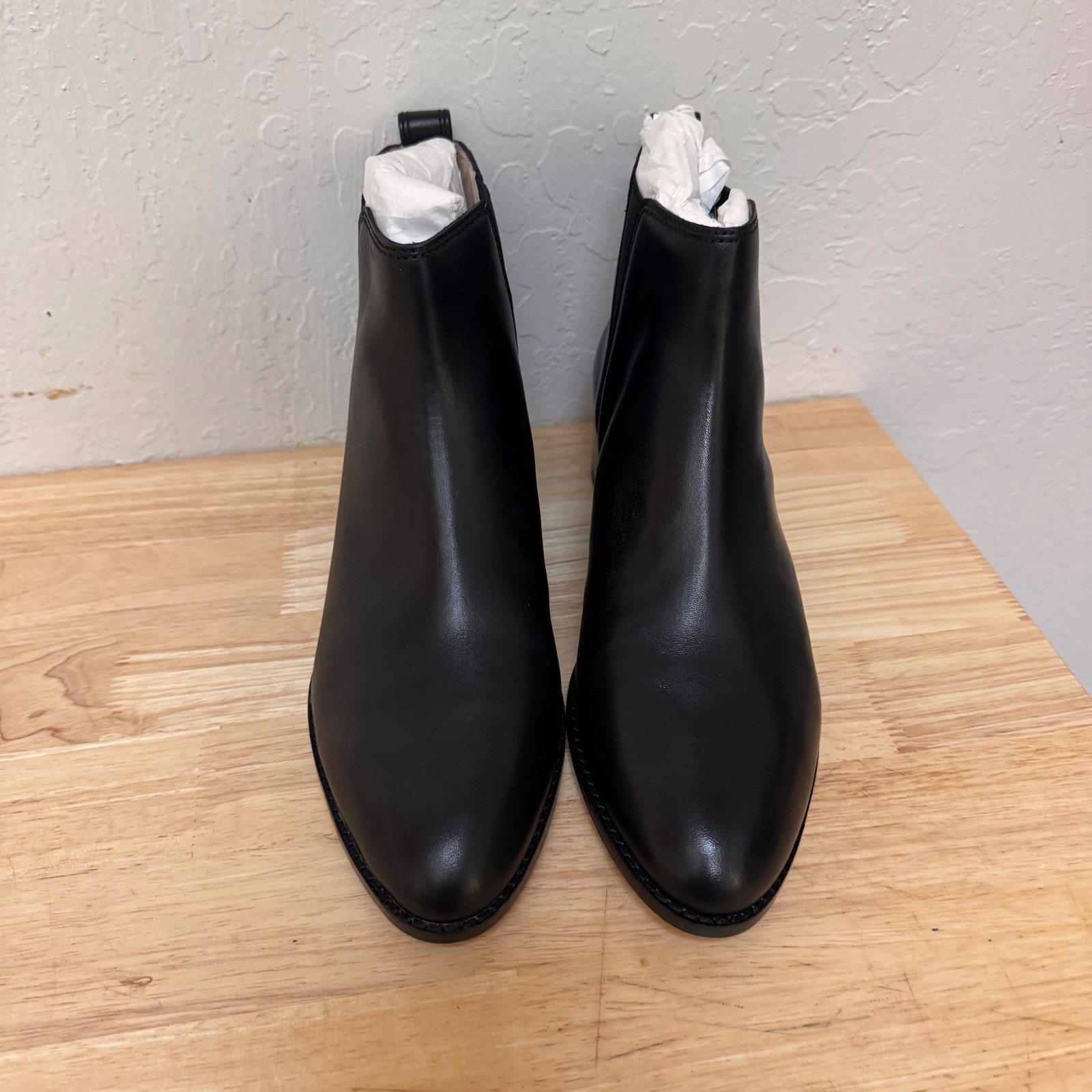 Madewell The Carina Boot Booties AA185 Black Leather Women Sz 9.5 US NEW IN BOX