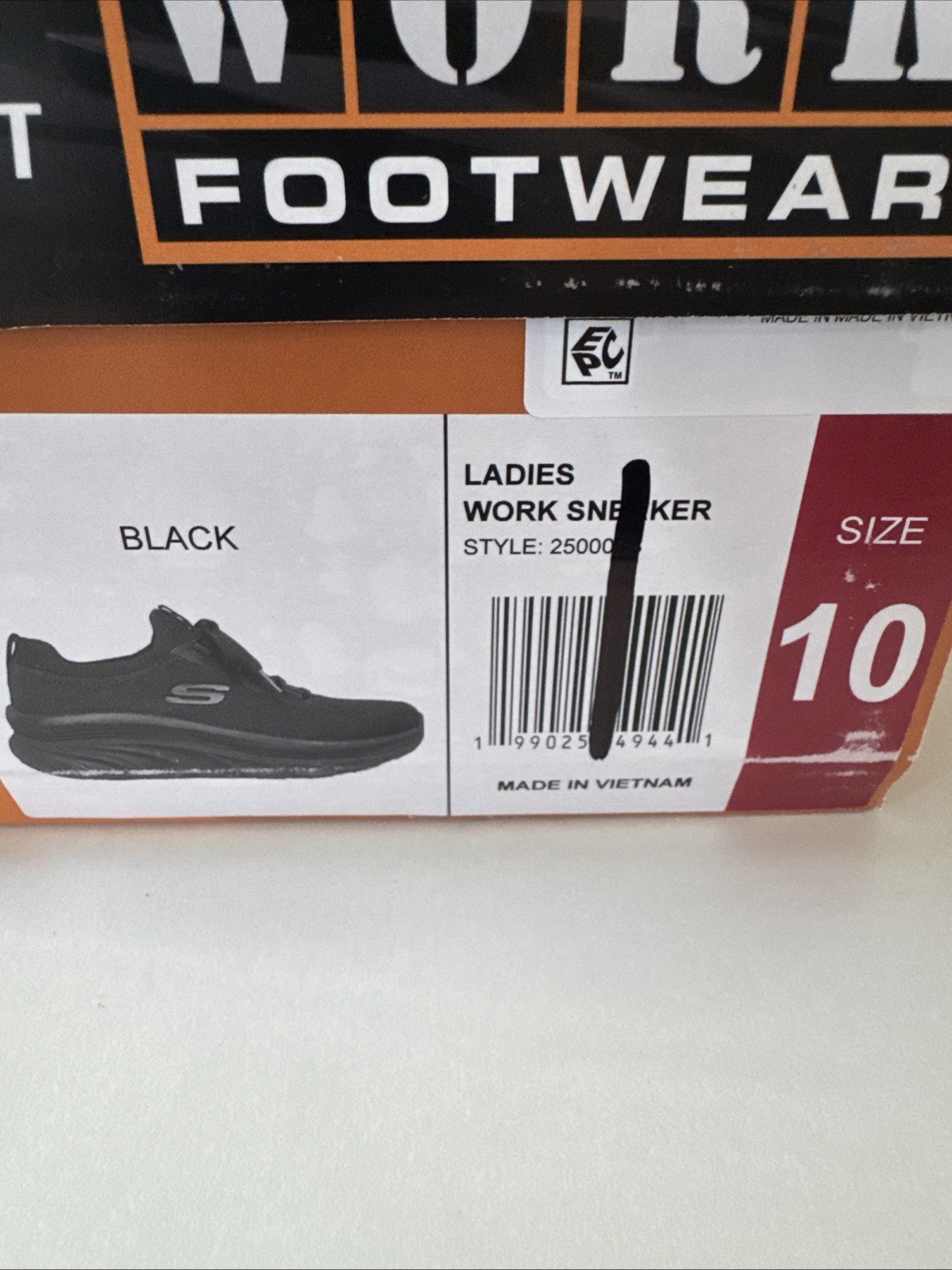 Women’s Skechers Size 10 Work Relaxed Fit Shoes Non-Slip Memory Foam Black NEW