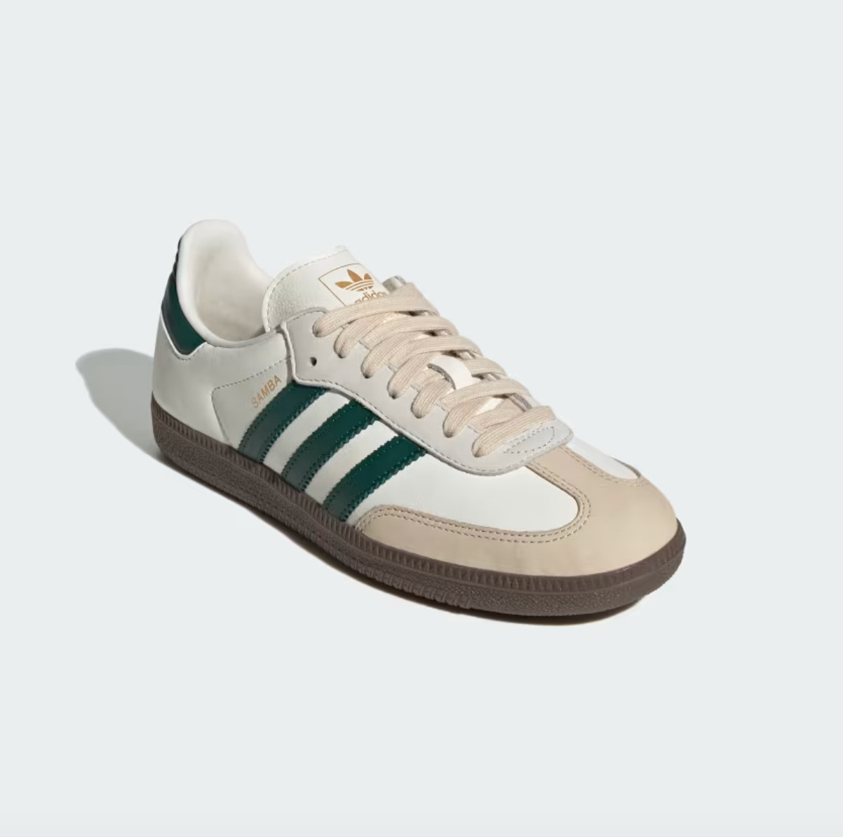 Adidas SAMBA Shoes Off White/Collegiate Green/Sand JR8843 – Women’s Size 10.5