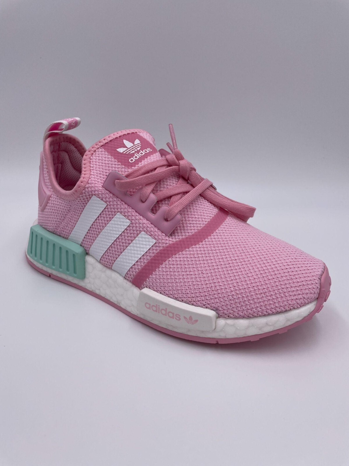Adidas NMD R1 Hazy Rose Pink Primeknit Boost Sneakers Womens FX5029 New