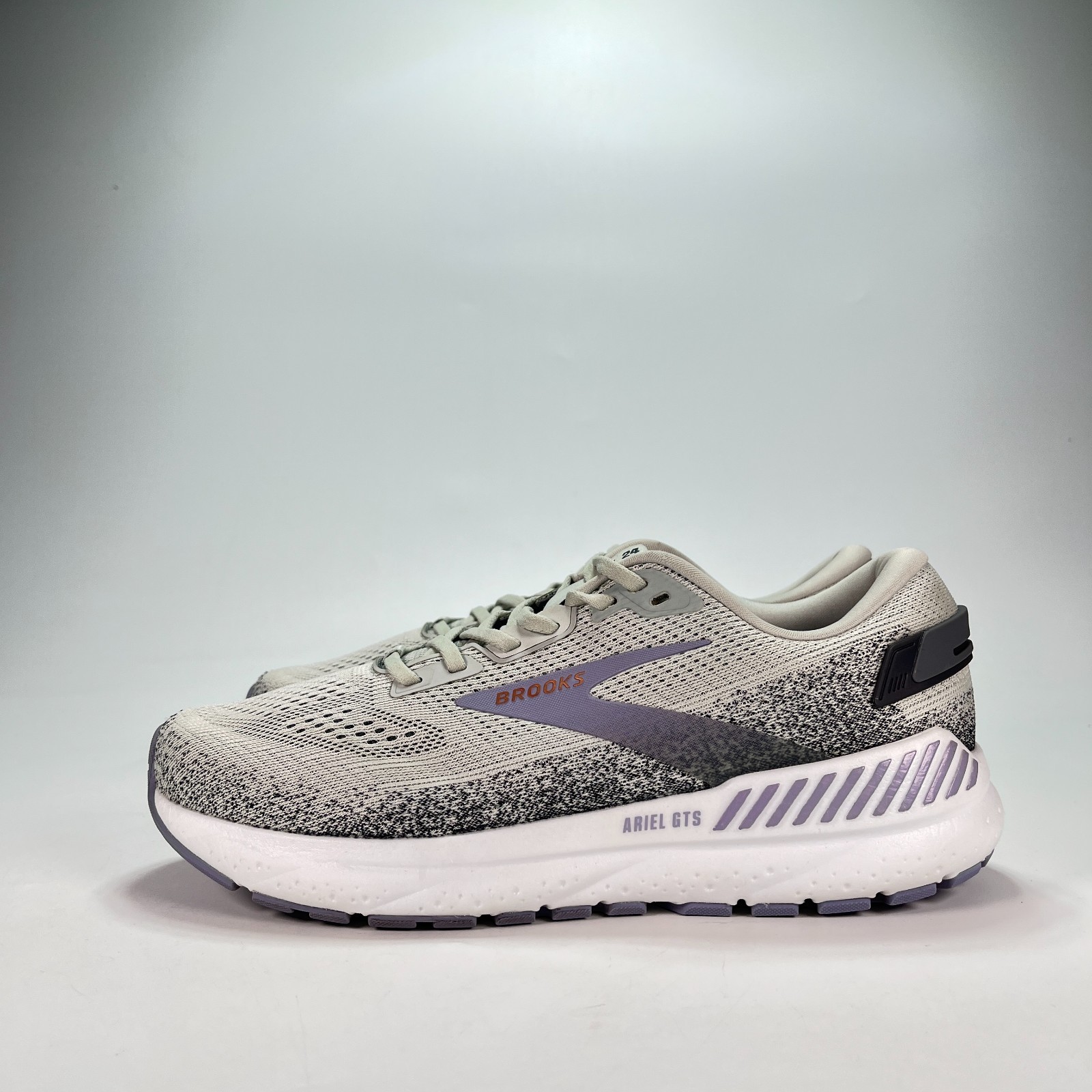 Brooks Ariel GTS 24 Grey Purple Running Shoes 1204141B080 Women’s Sz 11 Mens 9.5
