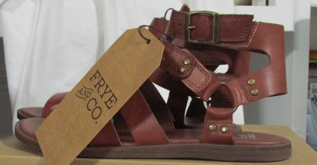 Frye & Co Sandals Dahlia Cognac Womens 8M Brown FO10120