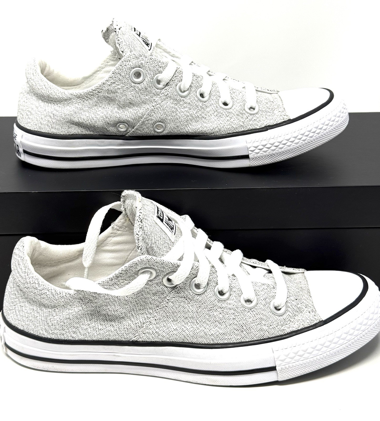 Converse All Star Ox Linen Gray Low Top Sneakers Women’s US 7.5 EU 38 Casual