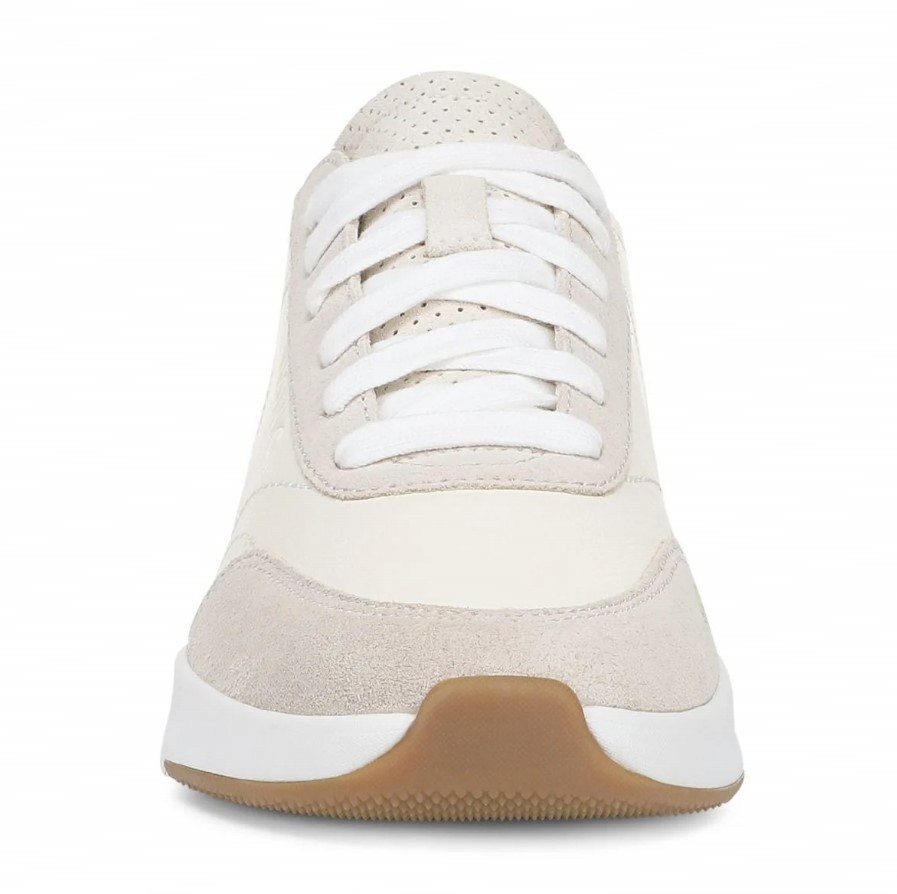 VIONIC Women Uptown Sneaker, Ivory Leather (NEW)