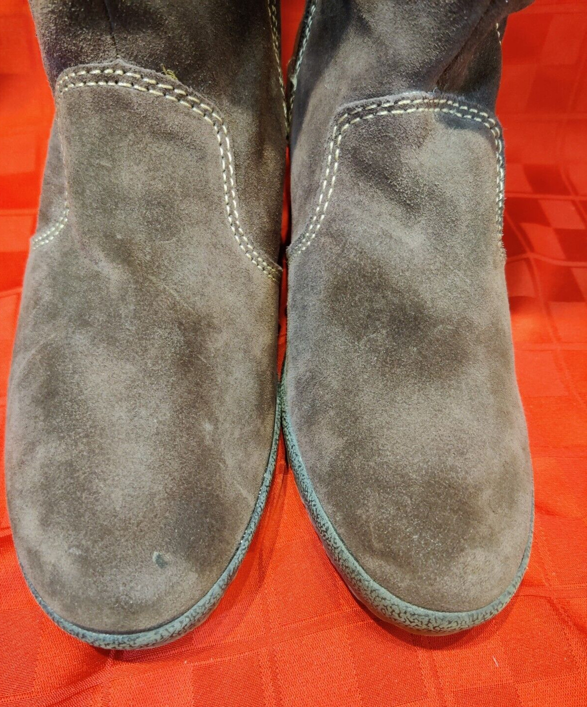 London Fog Lauren Women’s 10M NWT/Brown Suede/Fur/Waterproof/ 2013/Thermolite