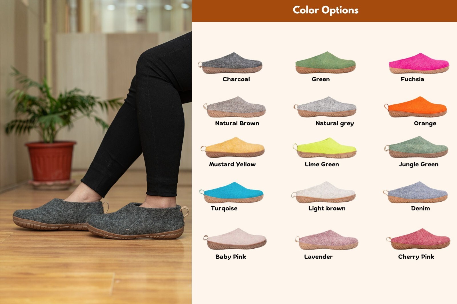 Mustard Outdoor Open Heel Slippers with Durable Rubber Sole for Everyday Comfort