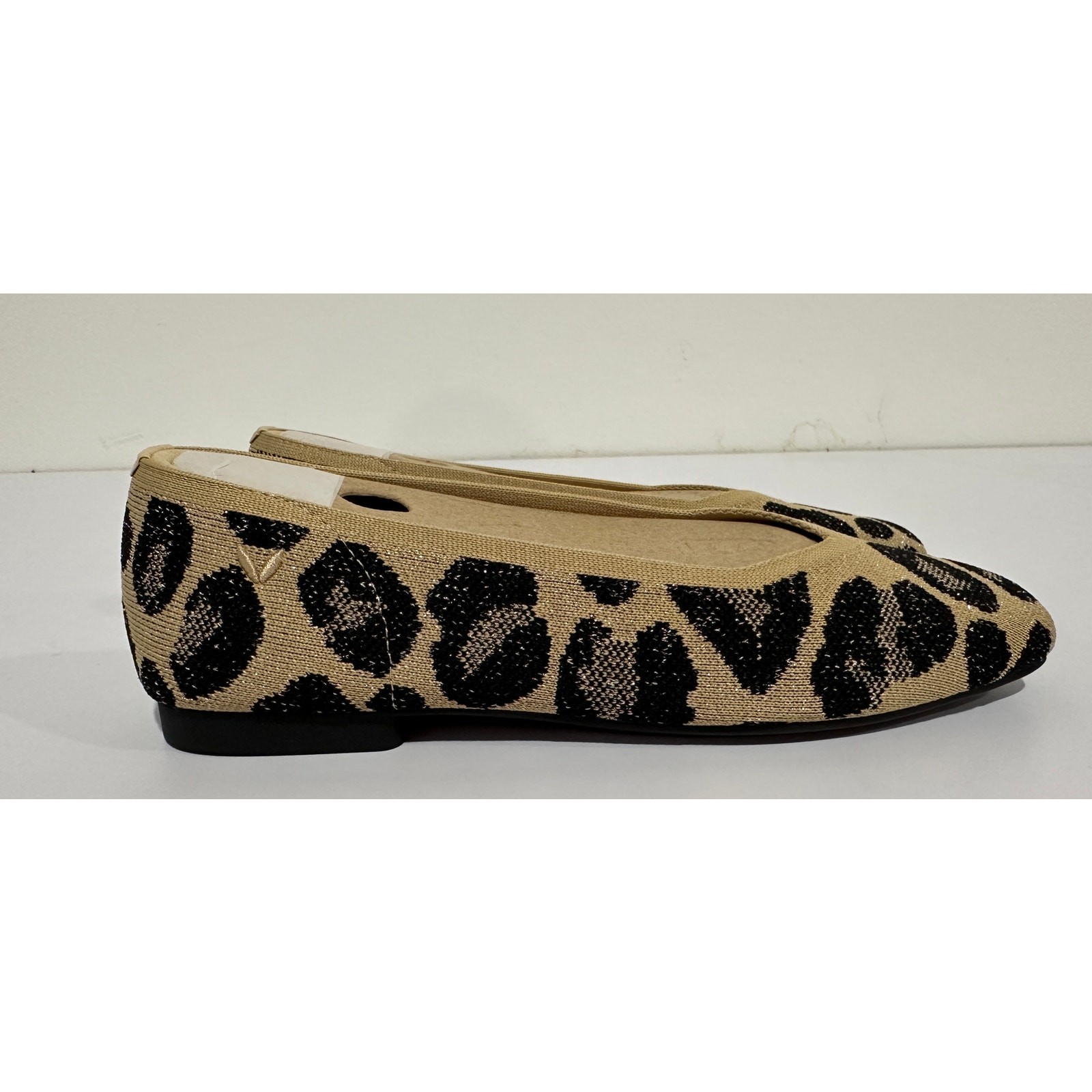 VIVAIA WOMEN’S MARGOT 2.0 FLAT SHOES METALLIC LEOPARD SIZE 38 NIB #10S