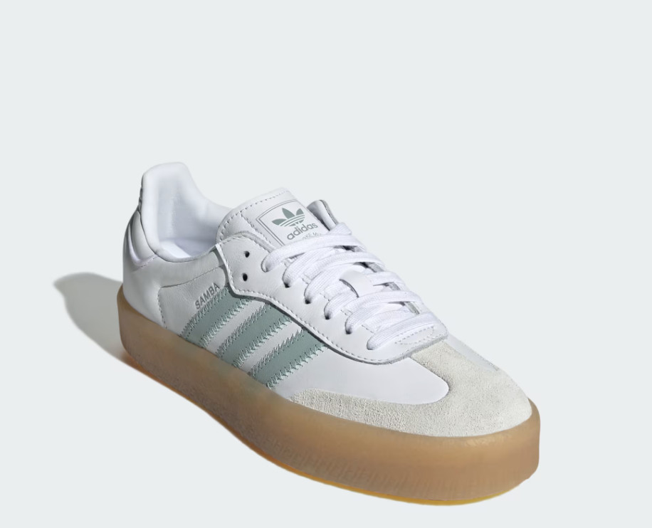Adidas Women’s Sambae W, Style# JP5609, Size 7.5, White/Wonder Blue/Off White