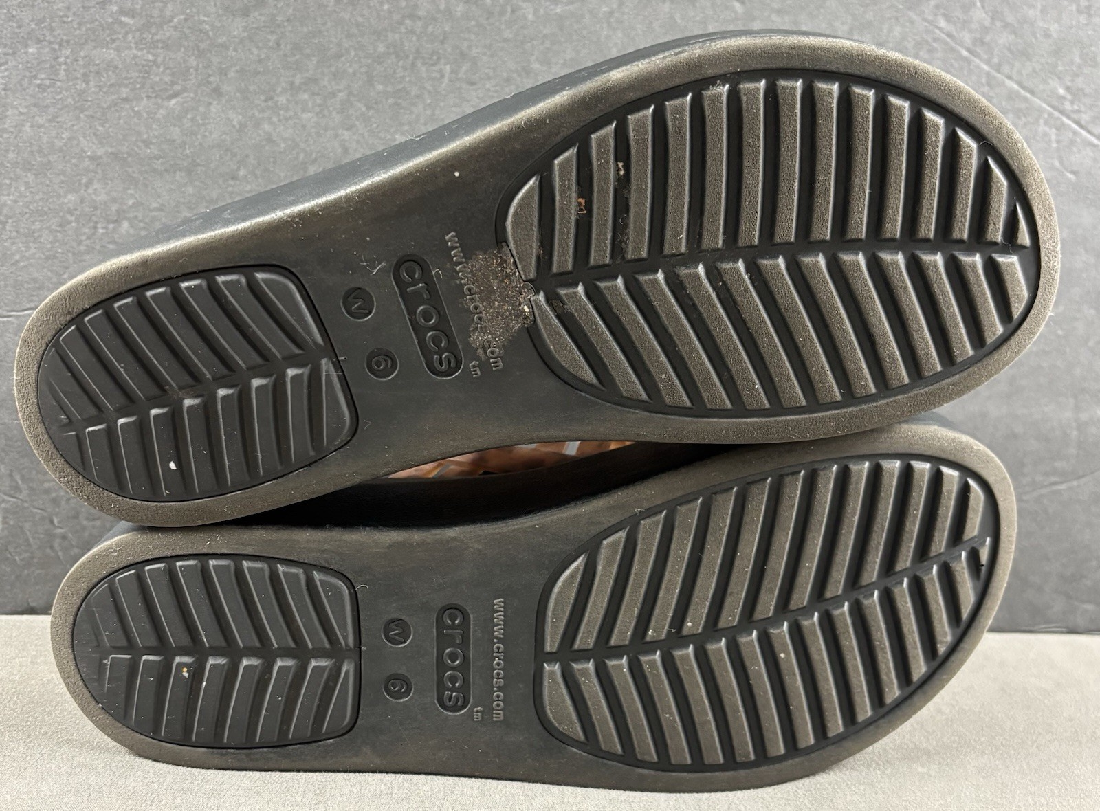 Crocs Brooklyn Tortoise Strappy Wedge Platform Sandals Women’s Size 6