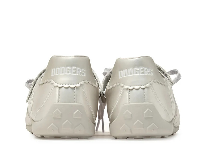 MLB Korea Slick Mary Jane Satin LA Dodgers Women Lifestyle Casual Fashion Shoes