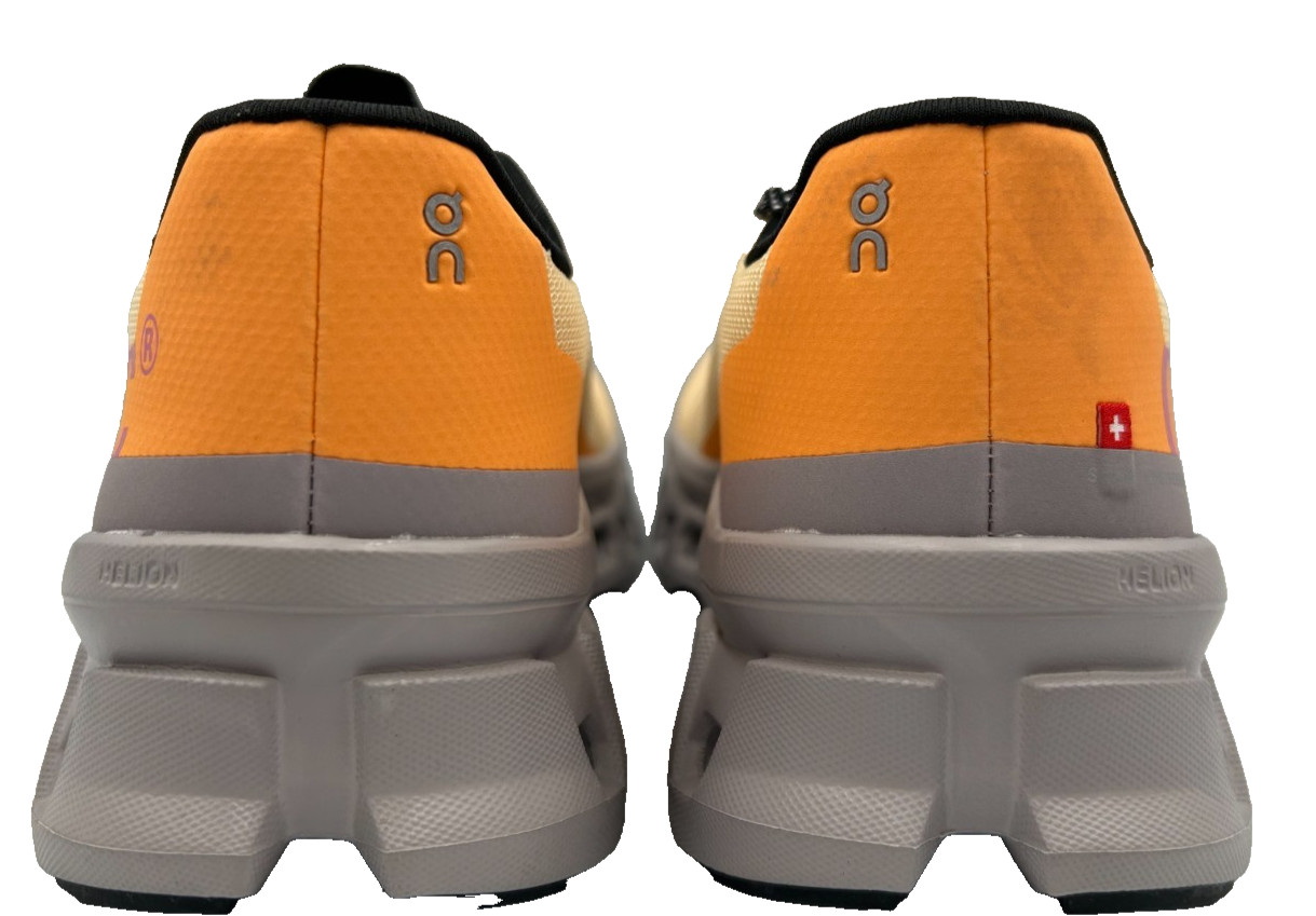 On Cloud Women’s Cloudmonster Lace Up Athletic Shoes Sand/Orange Size:8 200D