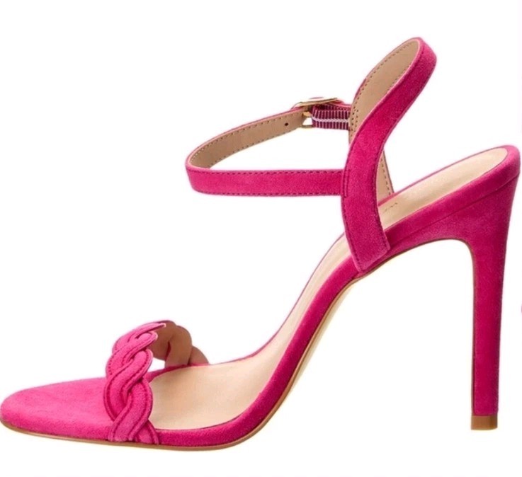 Stuart Weitzman Women’s Dancer Twistie 100 Suede Sandals Size 8.5