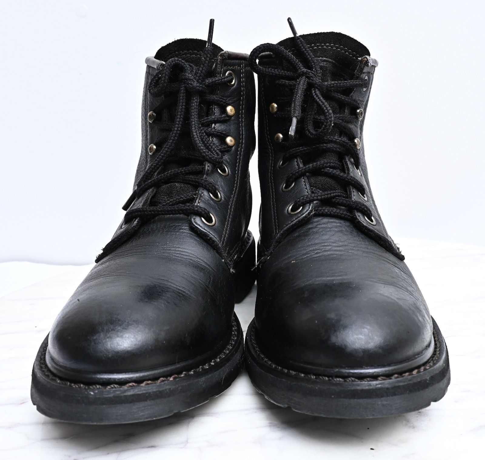 ARIAT ATS Comfort Oiled Leather Work Laced Up Western Ranch Boots Womens Sz 6