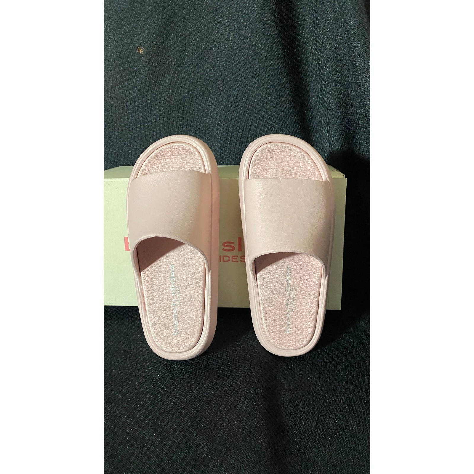Beach Slides by J/Slides Squish Pink EVA Platform Sandals Womans Size 10 New Box