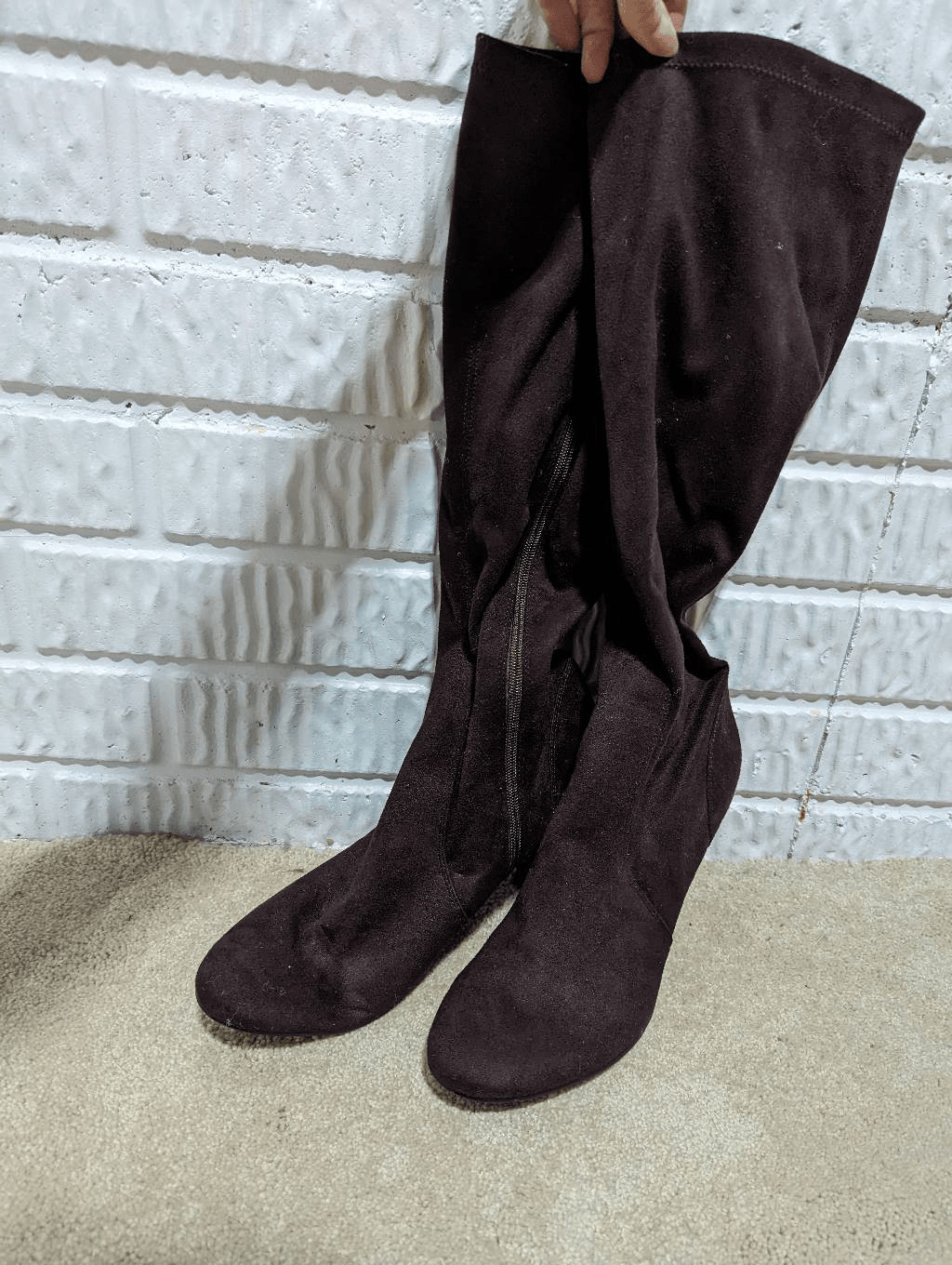 Isaac Mizrahi for Target Women’s Brown Faux Suede Heeled Jeni Boots Size 9.5