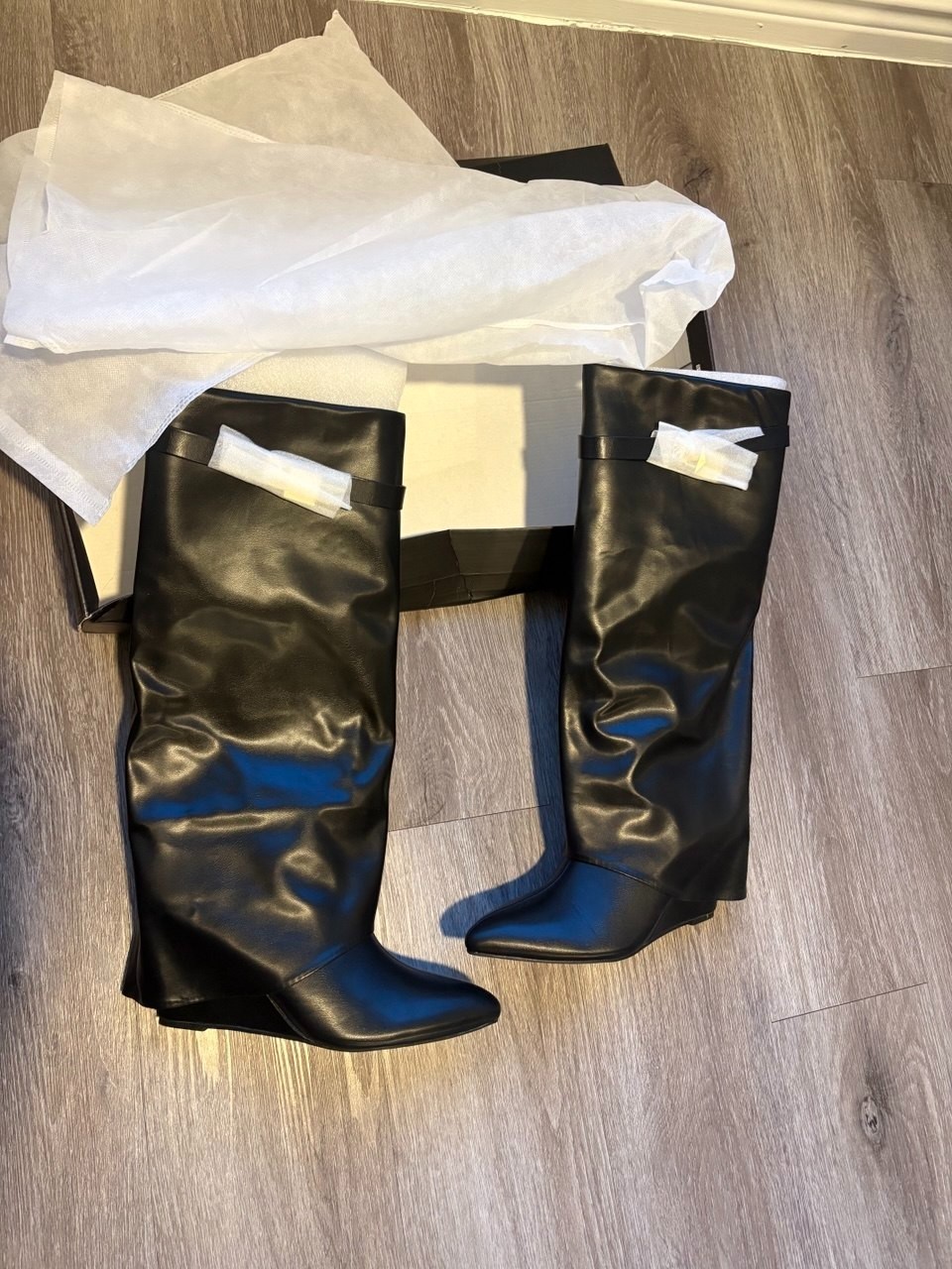 Fashion Nova Mutto Black Boots Women’s Size 10 New Without Box