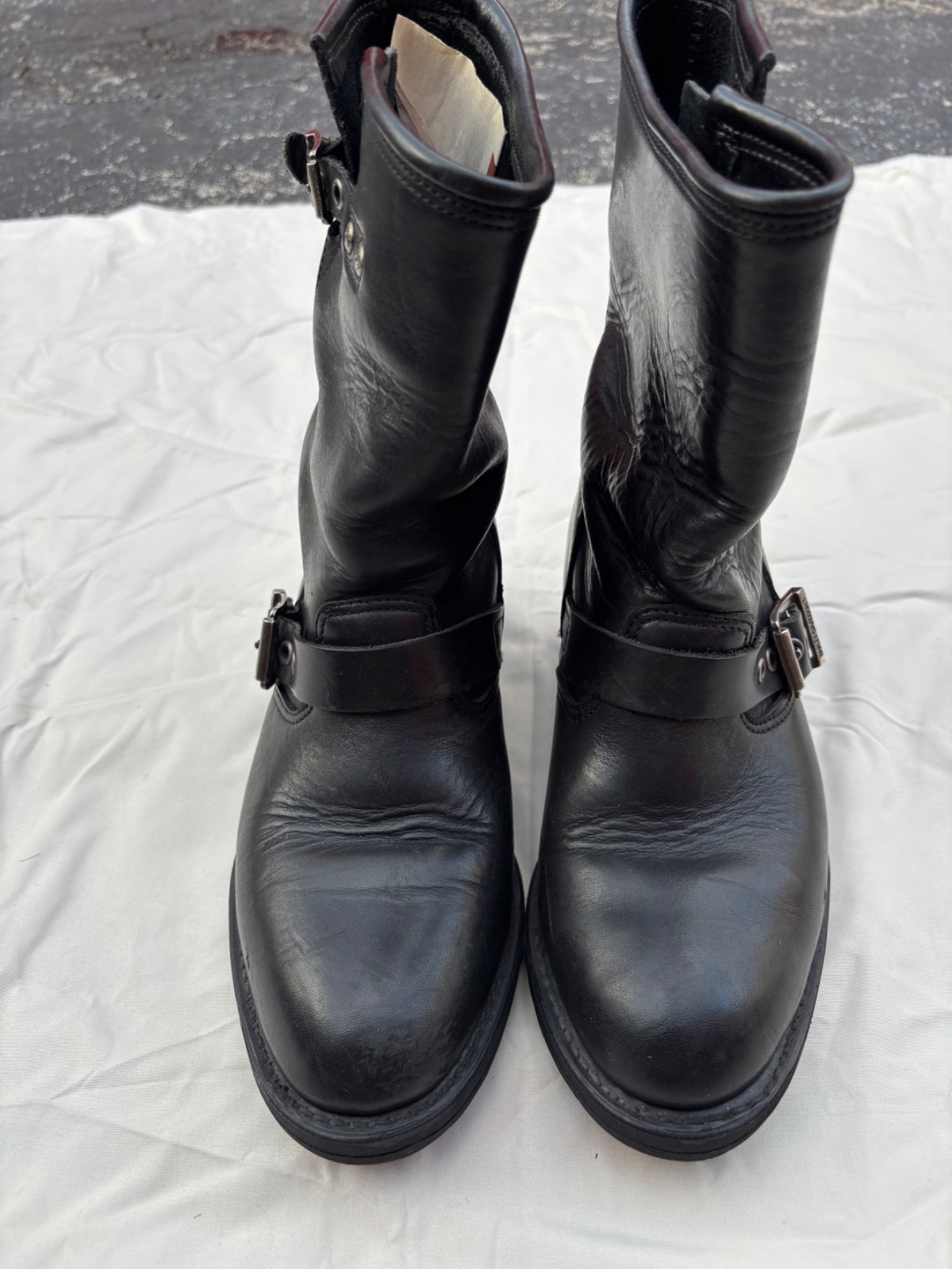 ⭐️ WOMEN’S HARLEY DAVIDSON 88409 BIKER MOTORCYCLE BOOTS SHOES 7.5 ⭐️