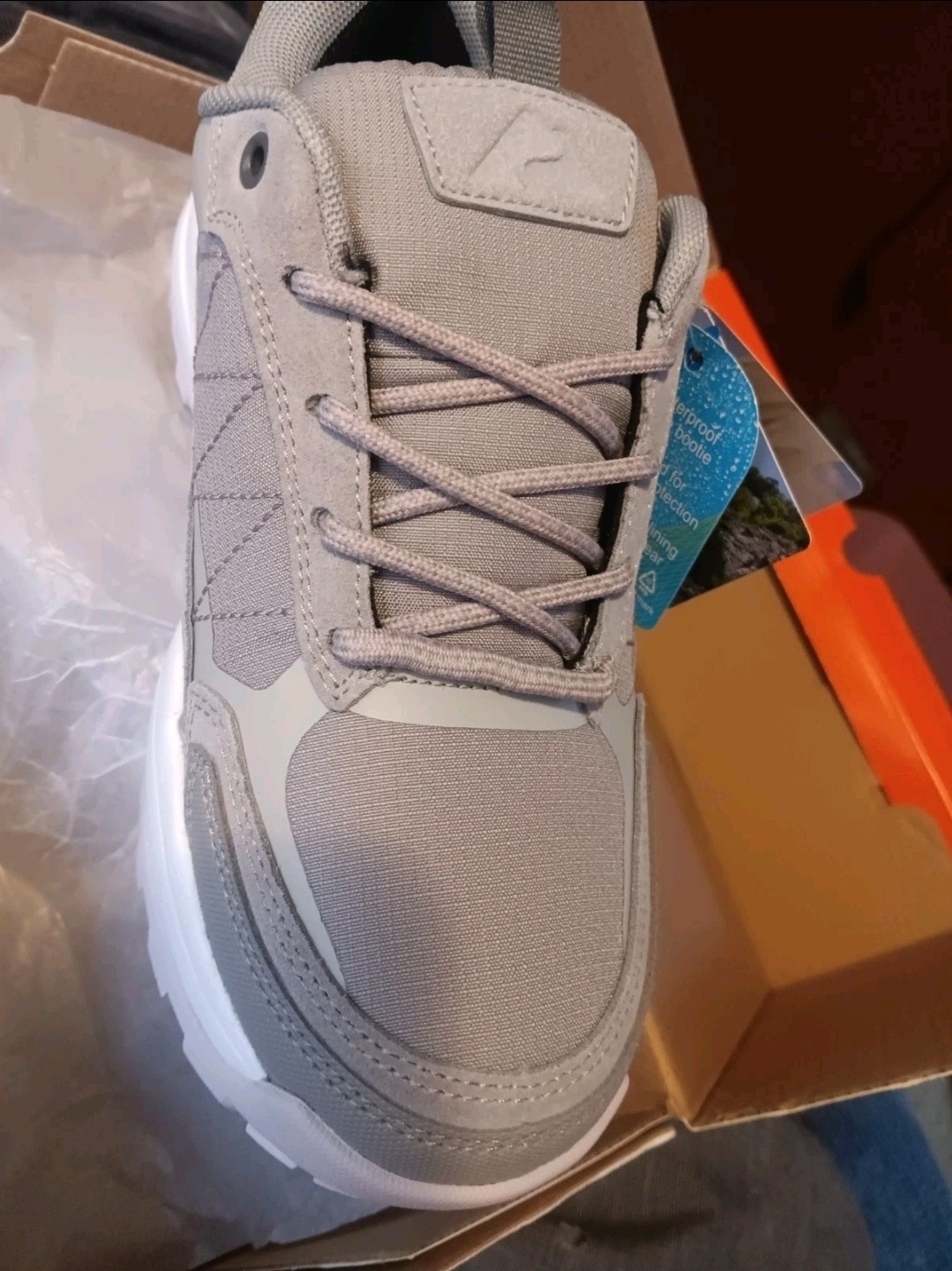 Ozark Trail Waterproof Hiking Sneaker Shoes Women’s OT WP HIKE LOW Gray Size 7