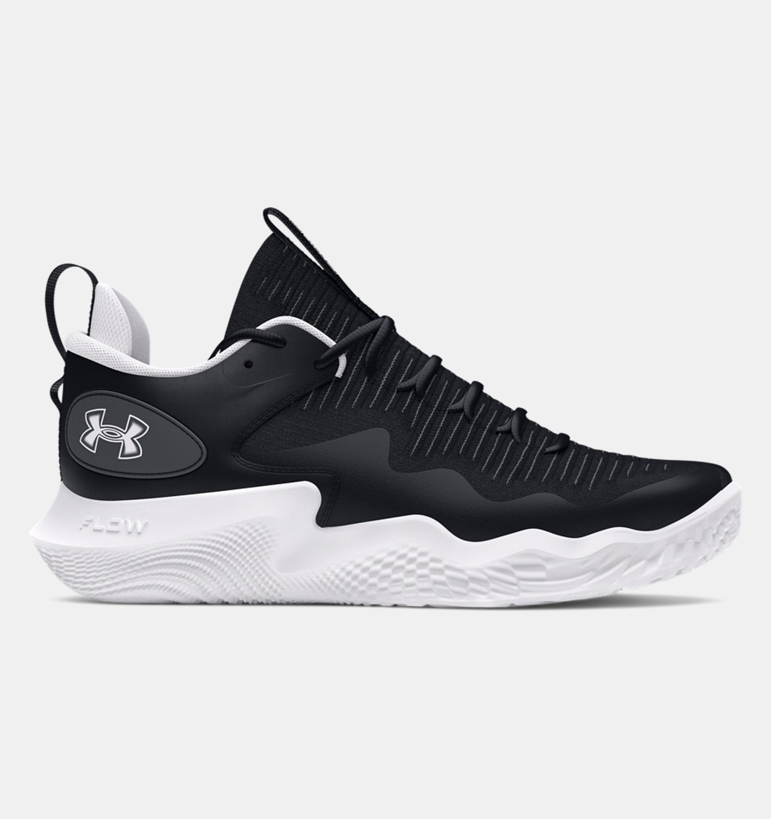 Under Armour Womens Flow Ace Low Black White Volleyball Court 3027084 UA NEW