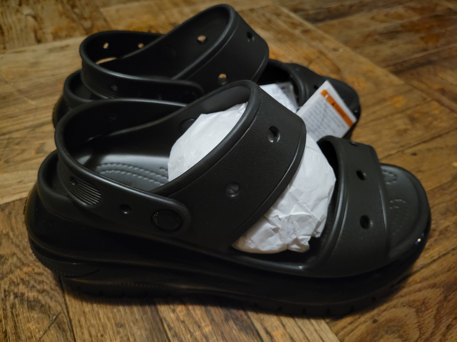 Crocs Mega Crush Platform Sandals Size: M5 W7 New Black