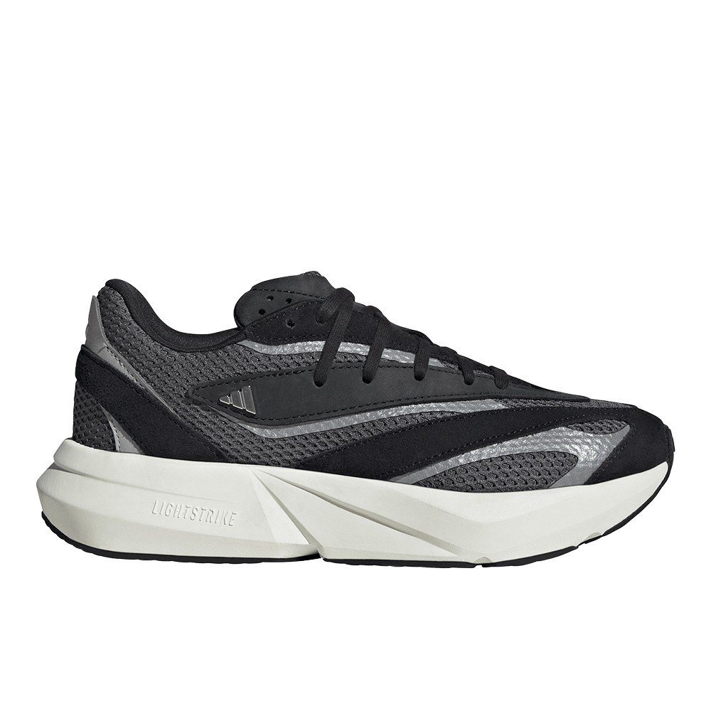 adidas Lightblaze Lace Up Womens Black Sneakers Casual Shoes JH6959
