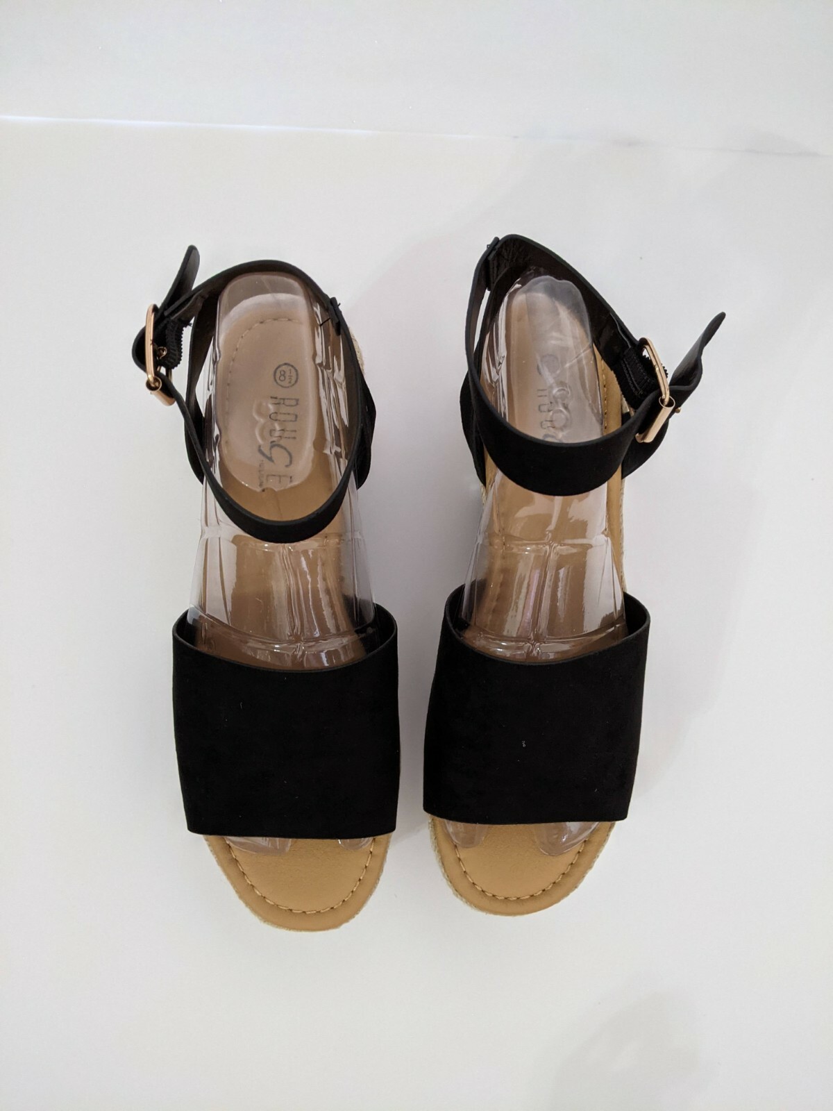 Women’s Strappy Espadrille Platform Wedge Sandals Ankle Strap Concise Fashion Sa