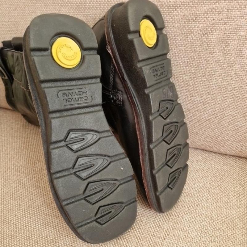 Women camel active boots black leather 39 #6VFE