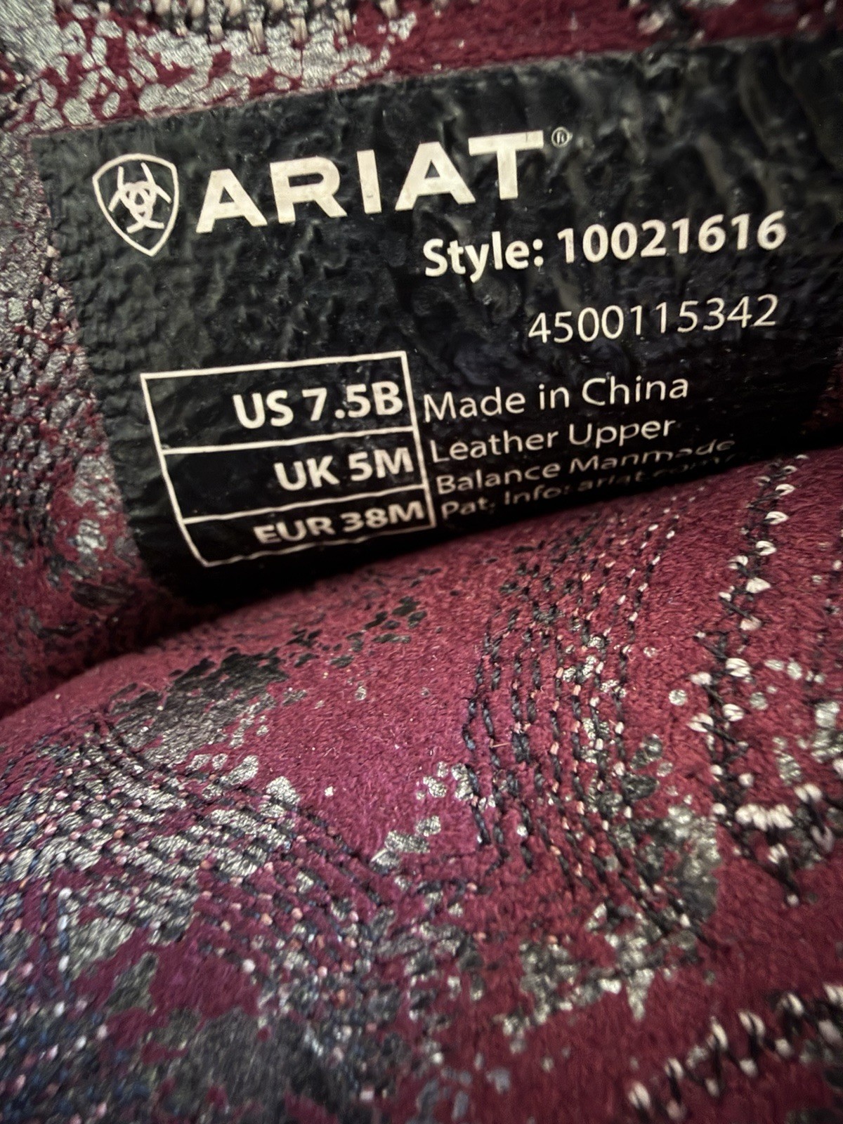 Ariat Women’s Quickdraw Western Boots Chocolate Brown, Wide Square Toe Size 7.5B