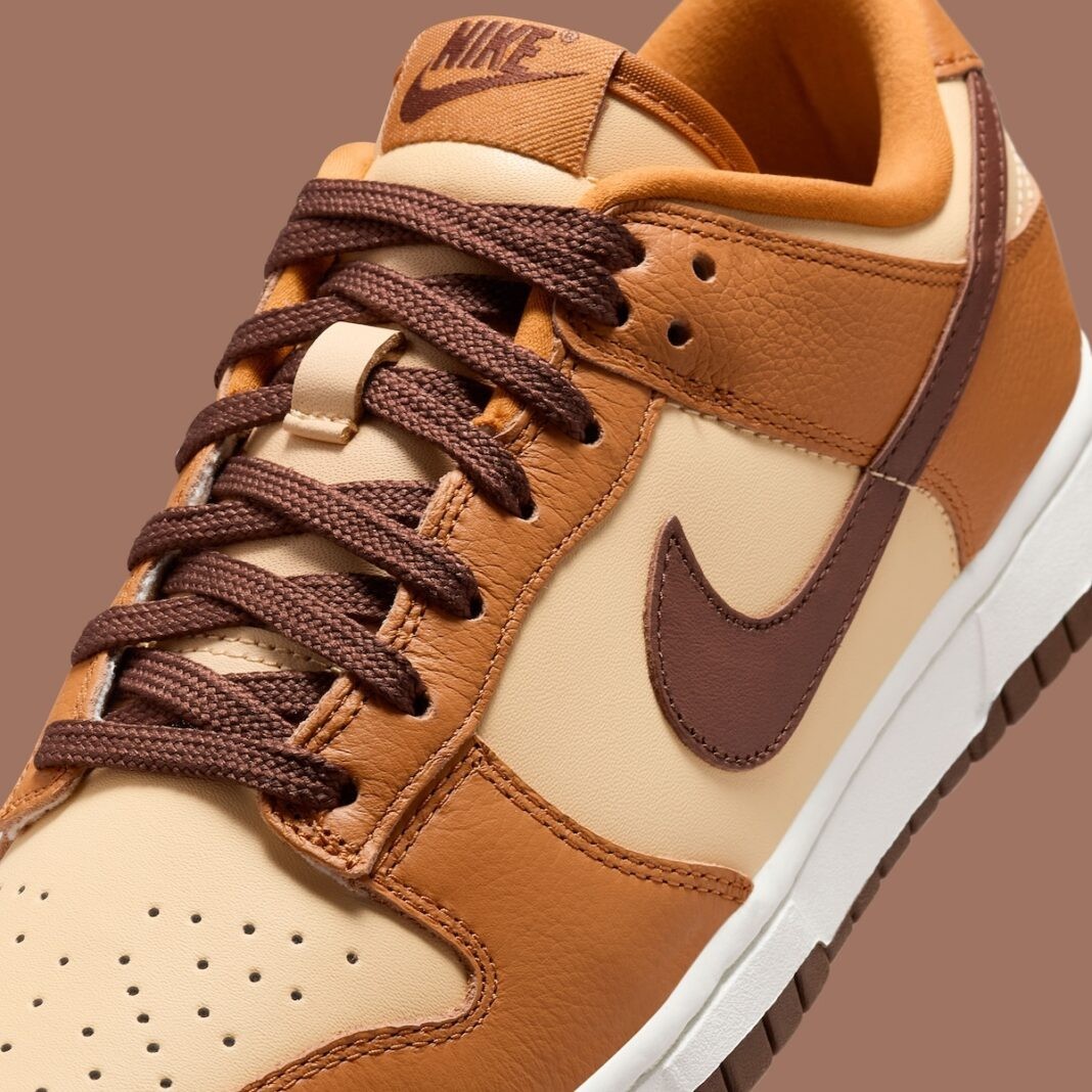 Nike Women’s Dunk Low Shoes Desert Ochre Cherry Charm Brown HQ7487-700 NEW