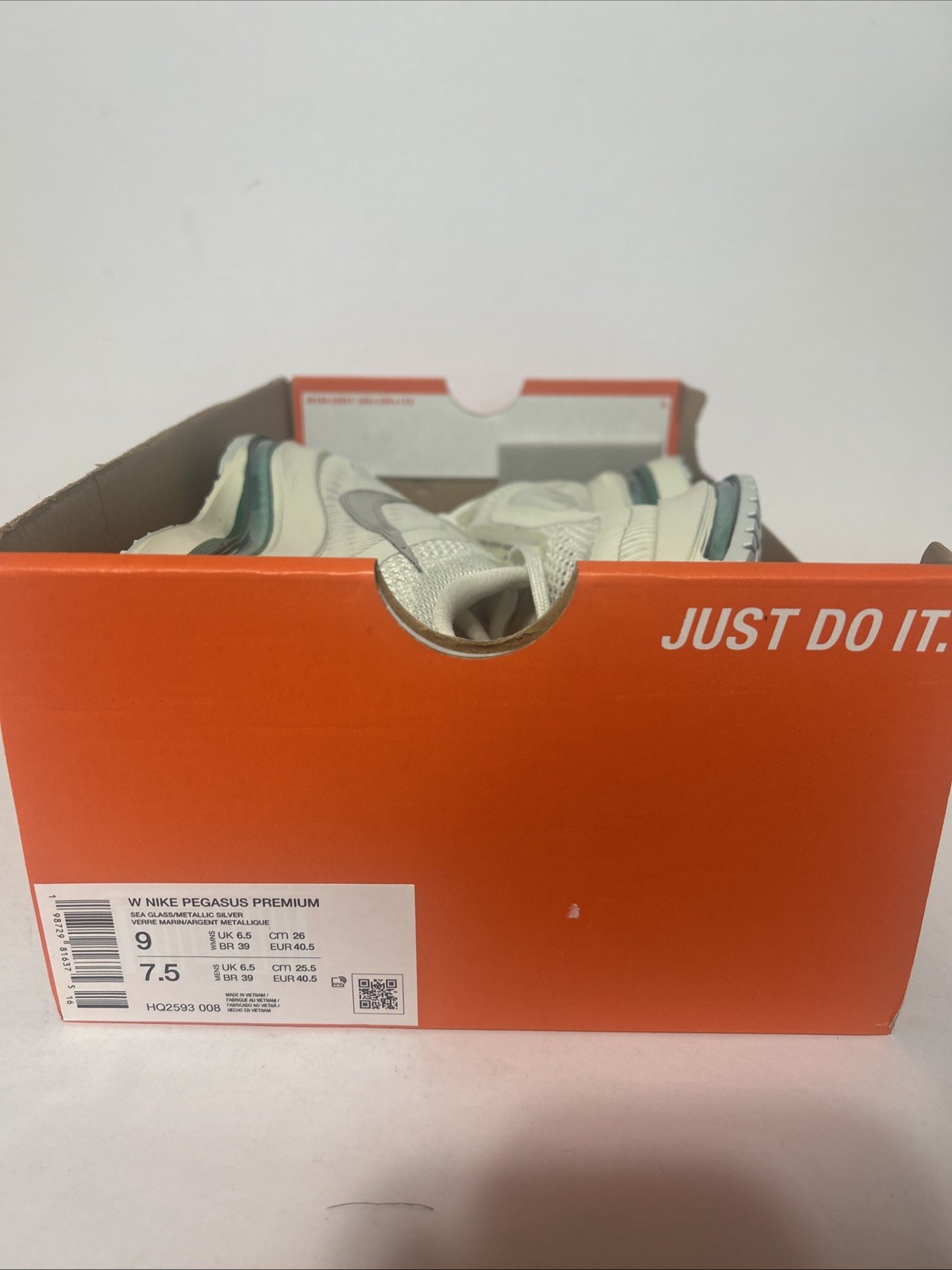 Nike Pegasus Premium Women’s Shoes Sea Glass / Sliver HQ2593-008 New Box No Lid