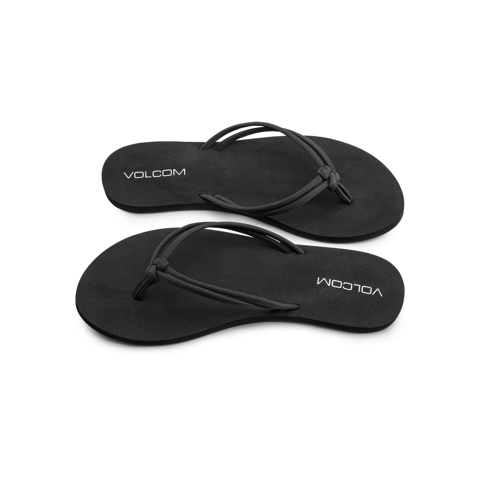 Volcom Women’s Forever and Ever Lightweight Thong Sandals, Black, 8
