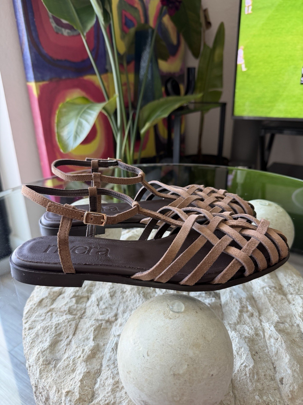 Rivera Spain Lareth Camel Jelly Sandal Women’s Size EU 39