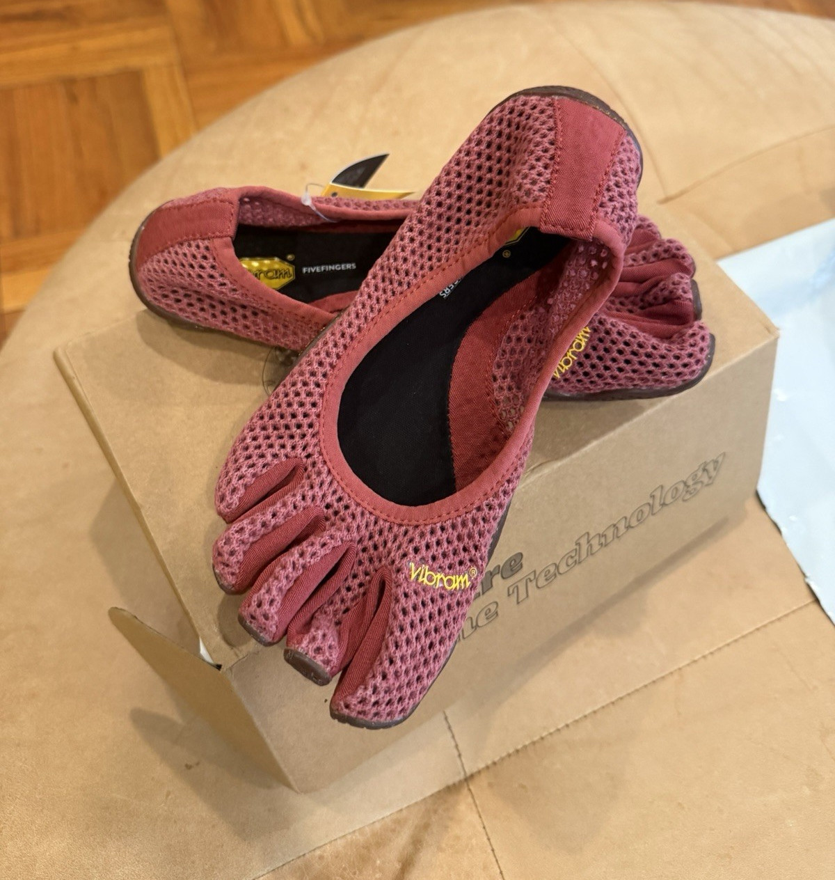 Vibram FiveFingers V-B ECO Women’s Burgundy Slip-On Low Top Athletic Sneaker
